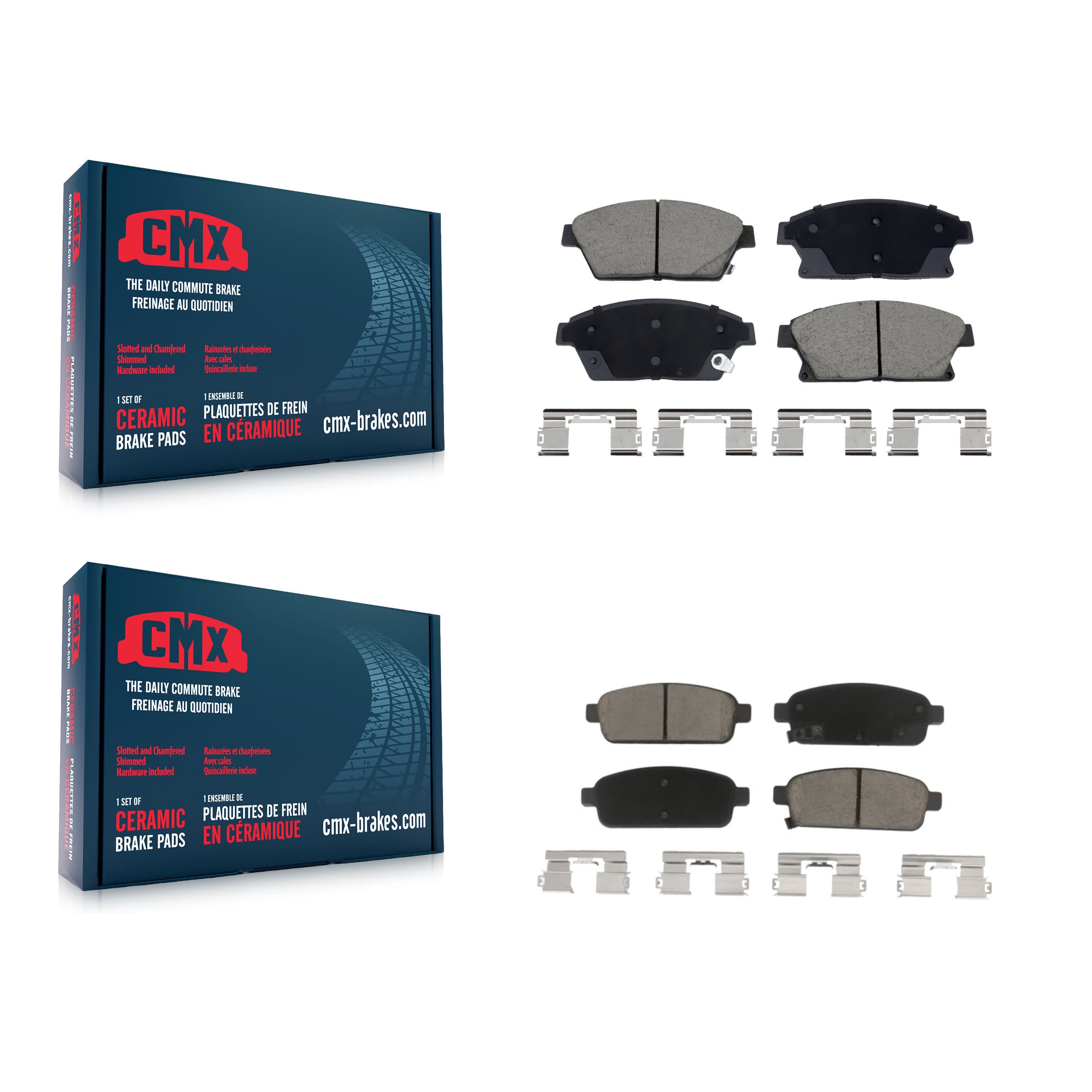 CMX - KCX-100610 - Front and Rear Disc Brake Pad Kits image 1
