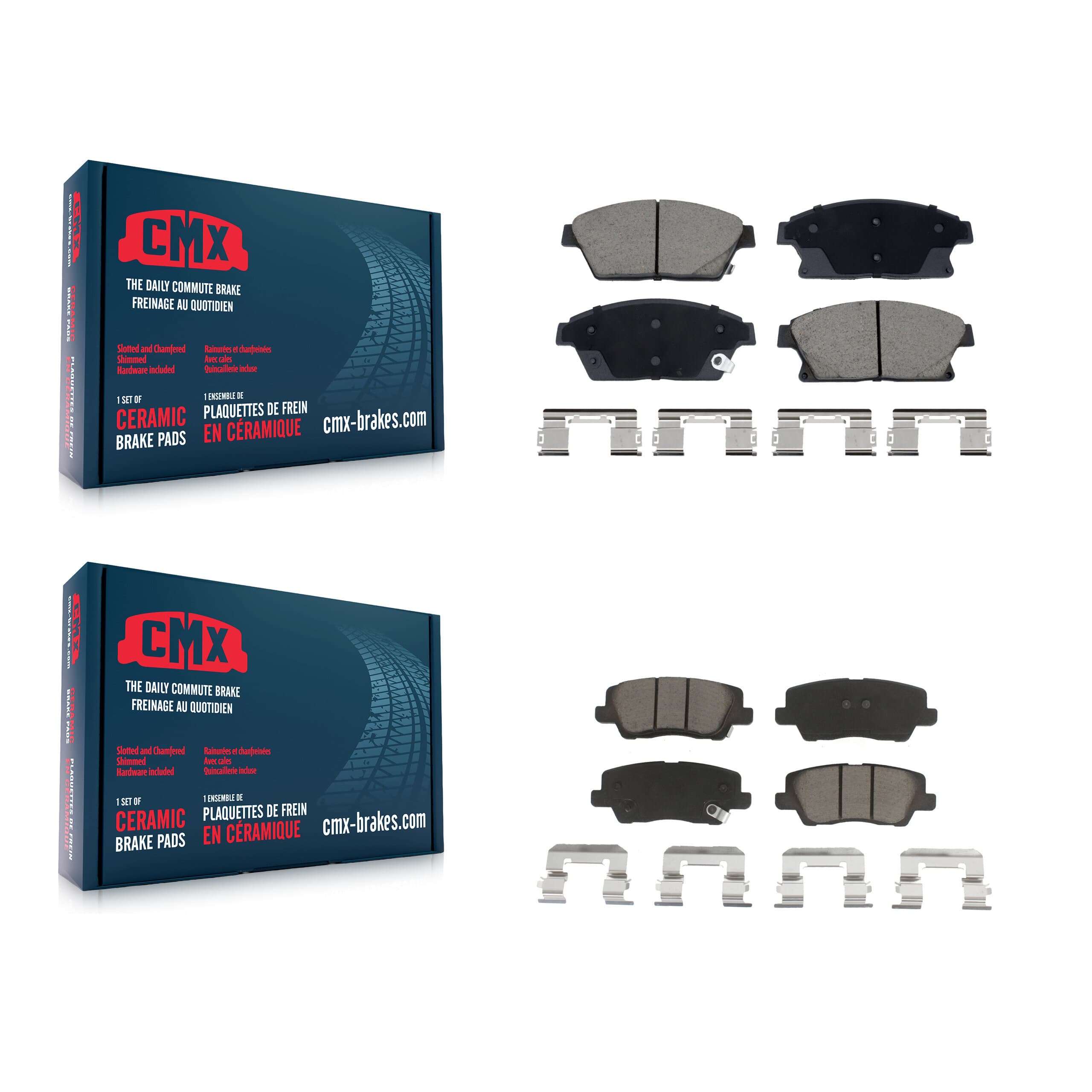 CMX - KCX-100611 - Front and Rear Disc Brake Pad Kits image 1