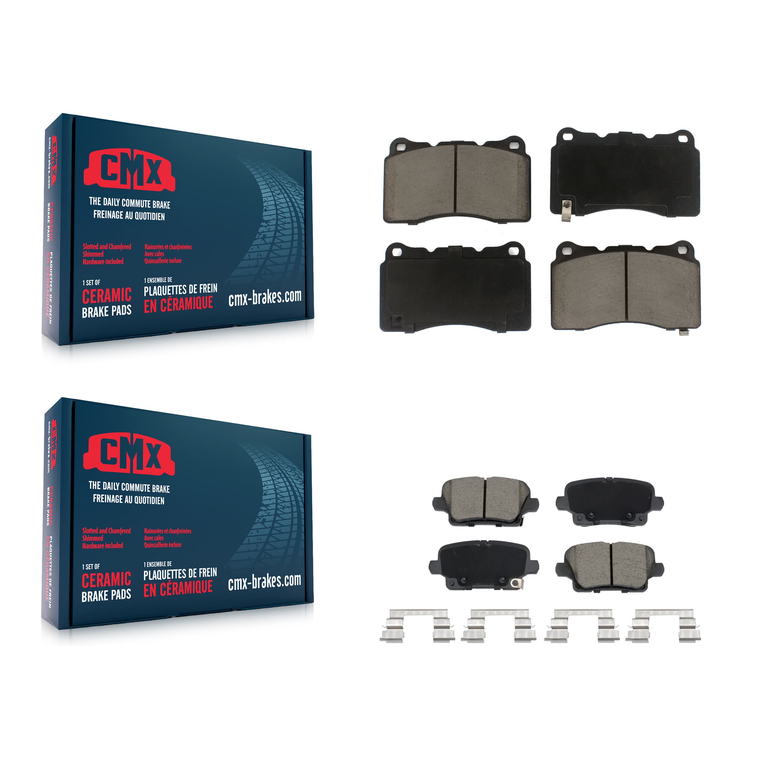 CMX - KCX-100617 - Front and Rear Disc Brake Pad Kits image 1