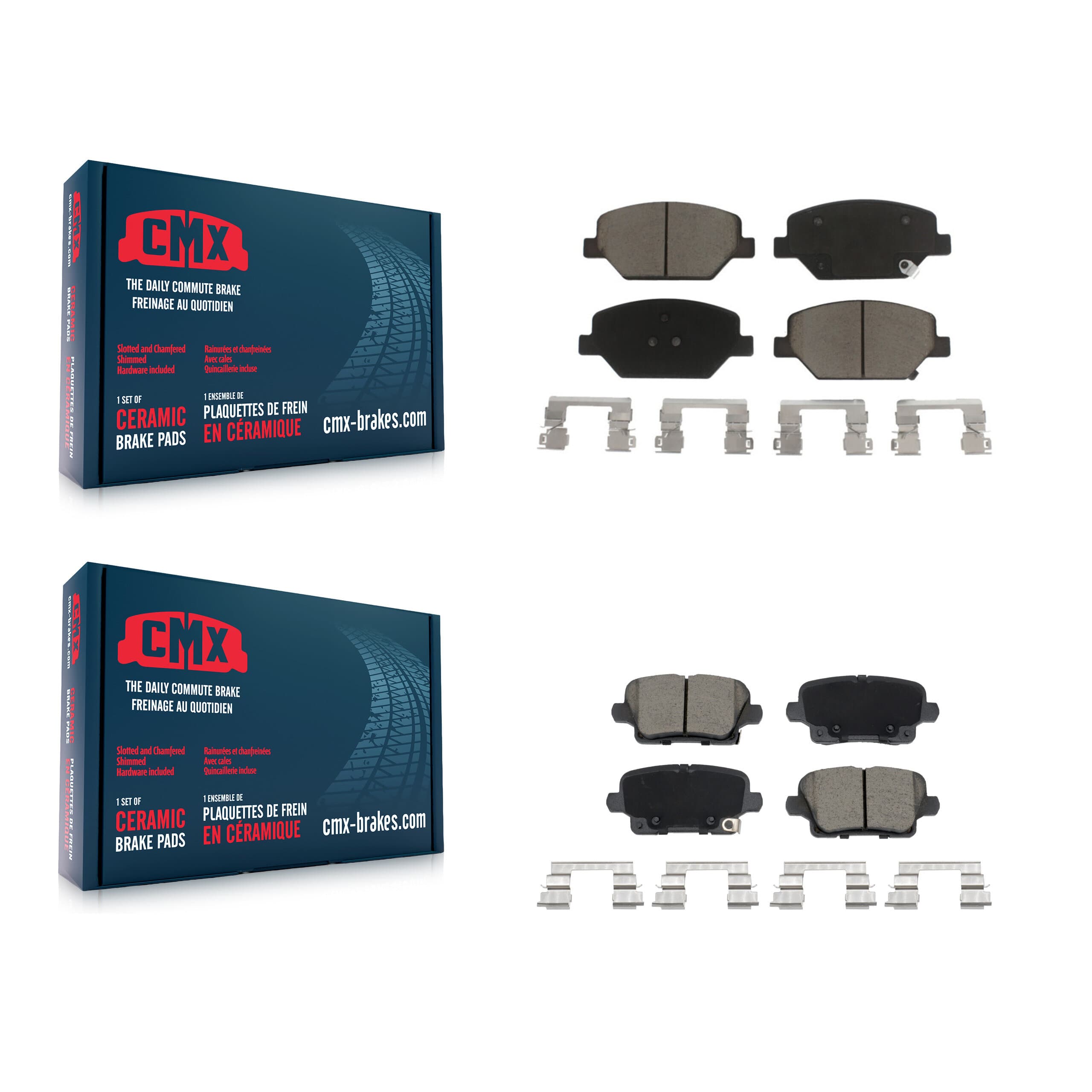 CMX - KCX-100618 - Front and Rear Disc Brake Pad Kits image 1