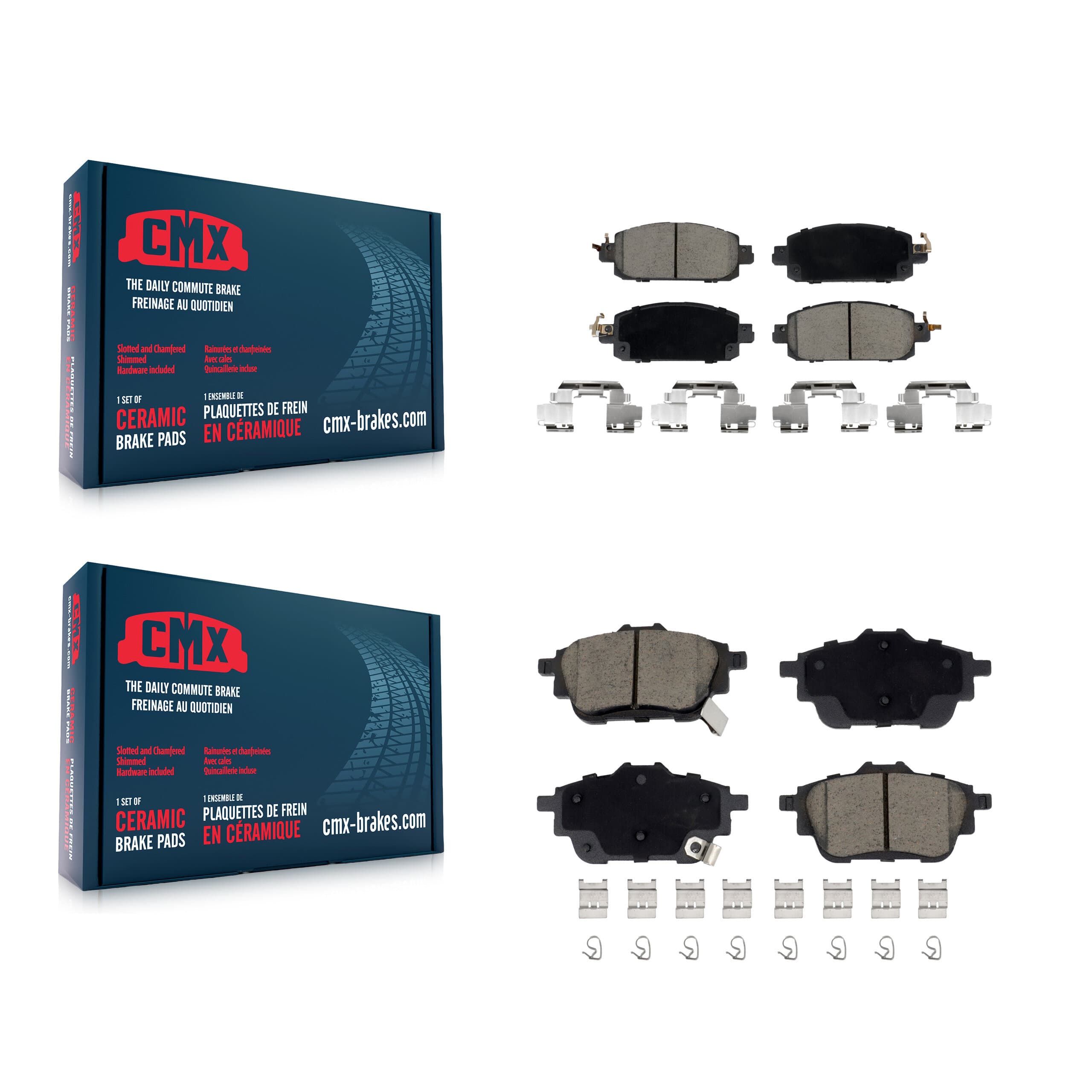 CMX - KCX-100620 - Front and Rear Disc Brake Pad Kits image 1