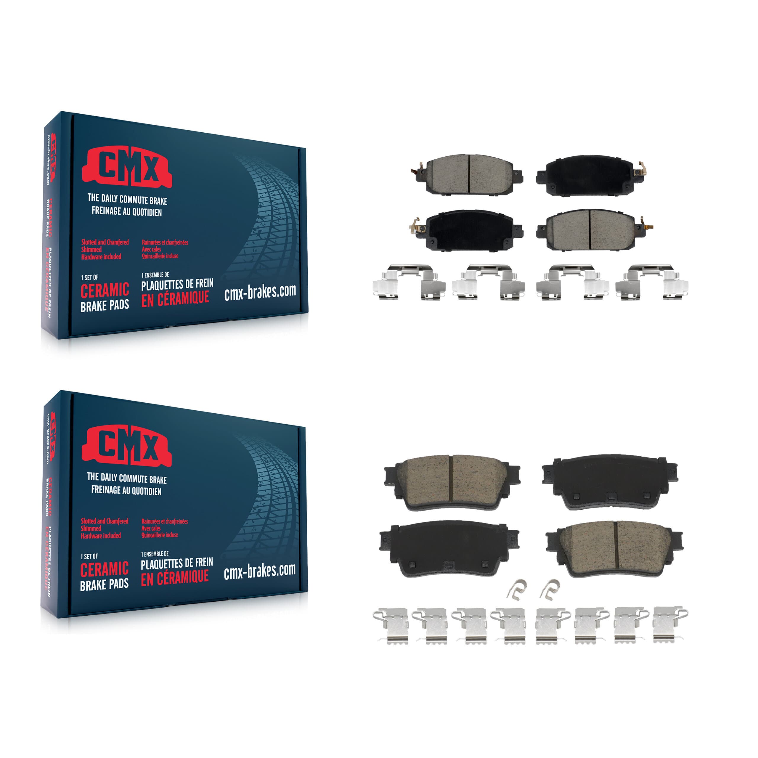 CMX - KCX-100621 - Front and Rear Disc Brake Pad Kits image 1