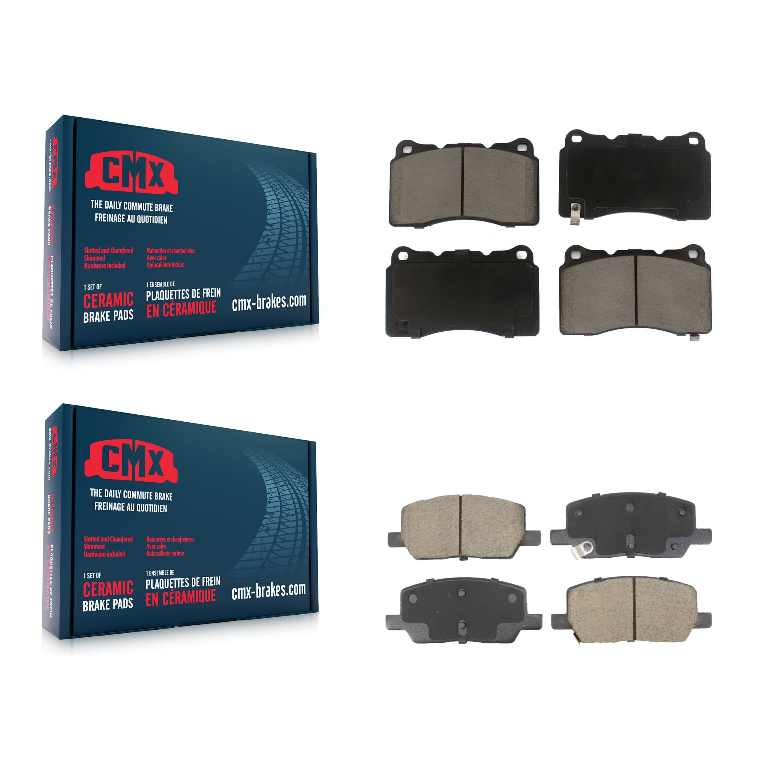 CMX - KCX-100622 - Front and Rear Disc Brake Pad Kits image 1
