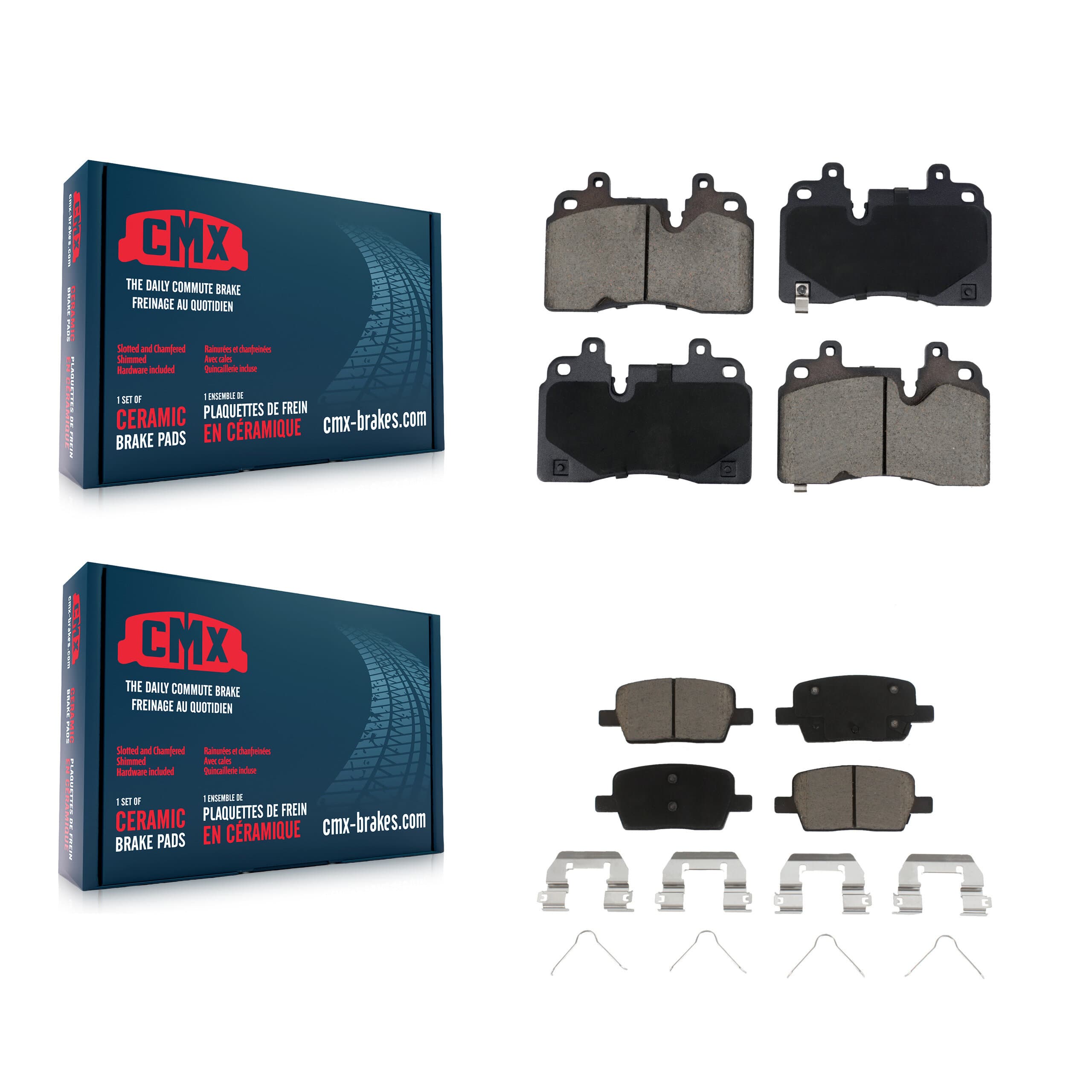 CMX - KCX-100623 - Front and Rear Disc Brake Pad Kits image 1