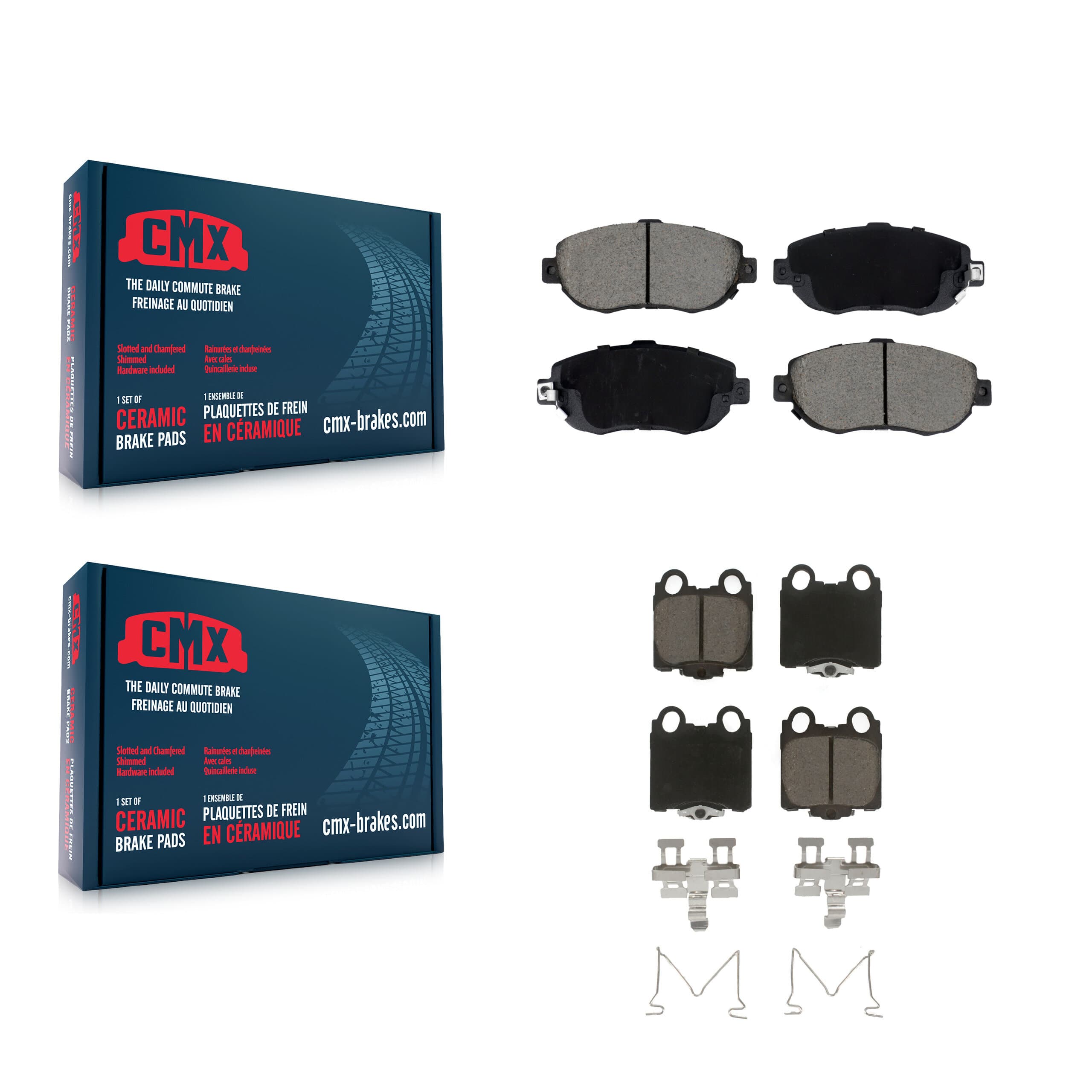 CMX - KCX-100624 - Front and Rear Disc Brake Pad Kits image 1