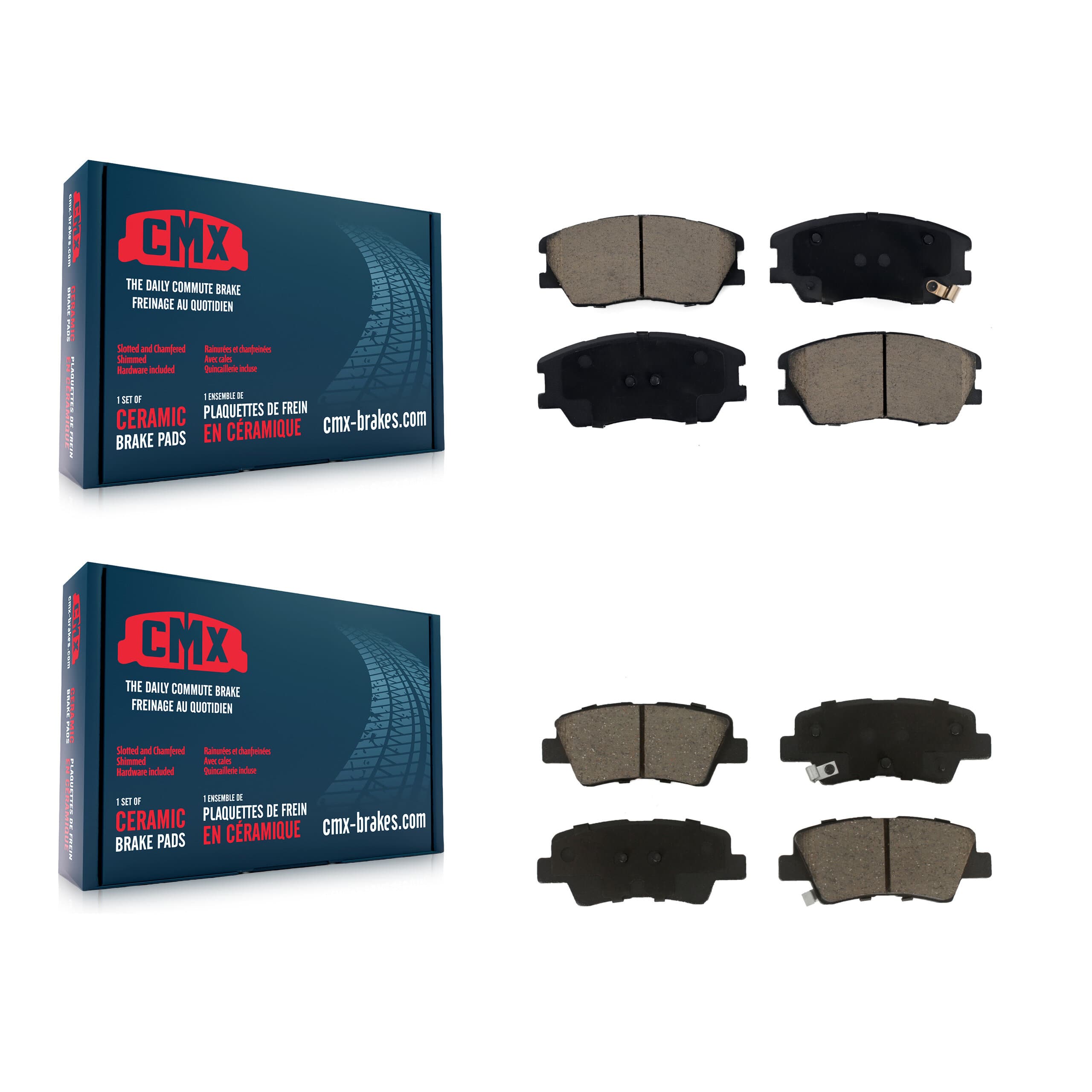 CMX - KCX-100625 - Front and Rear Disc Brake Pad Kits image 1