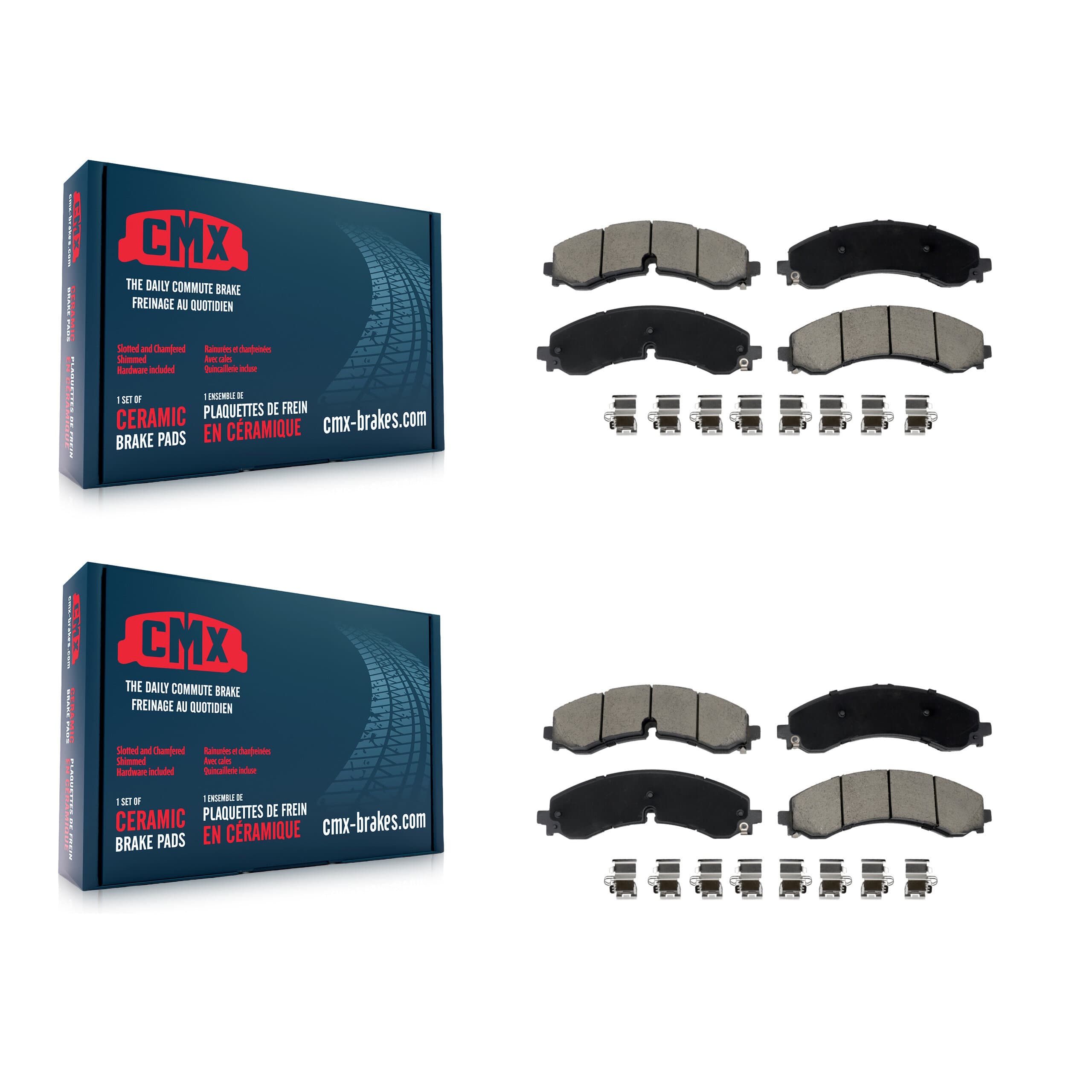 CMX - KCX-100627 - Front and Rear Disc Brake Pad Kits image 1