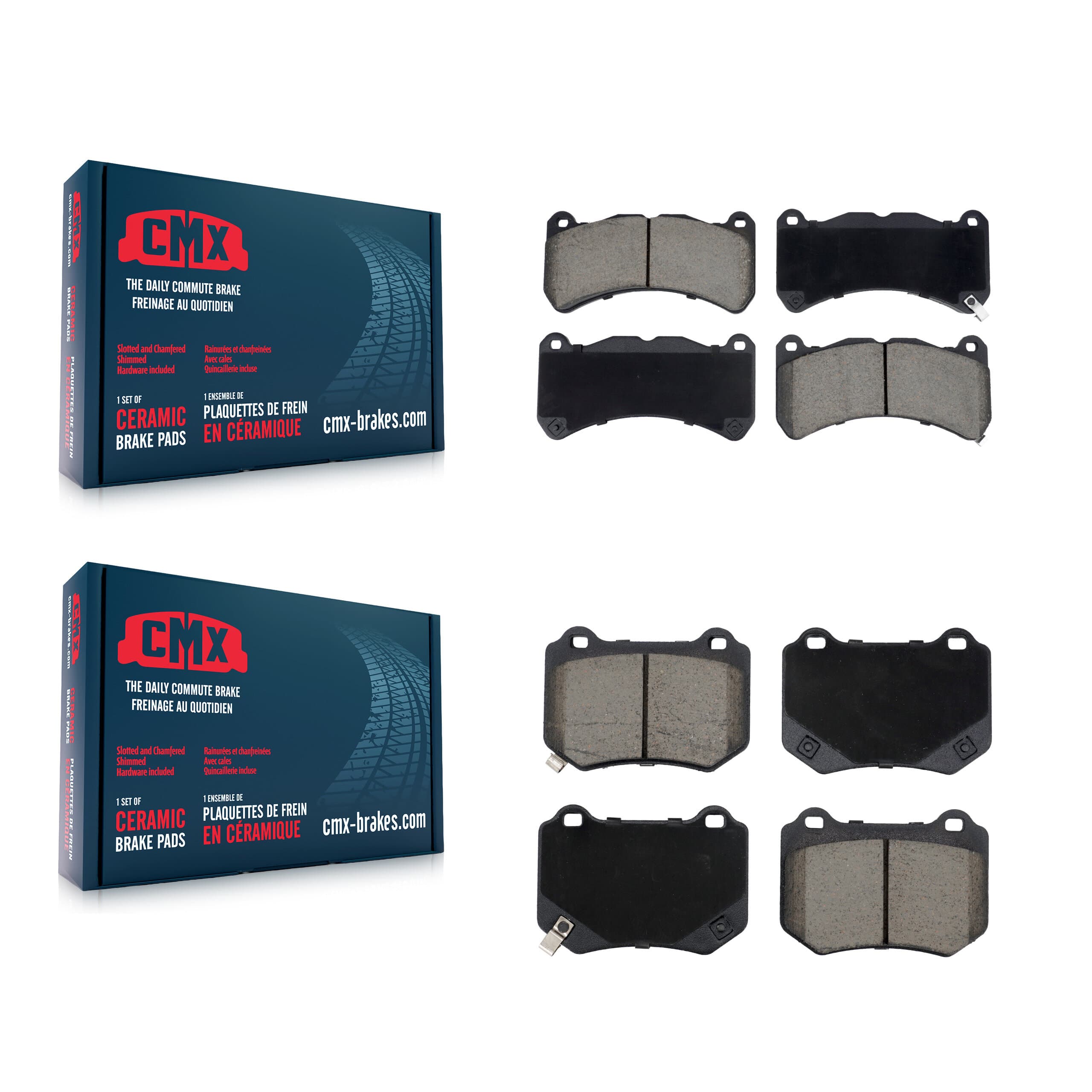CMX - KCX-100629 - Front and Rear Disc Brake Pad Kits image 1