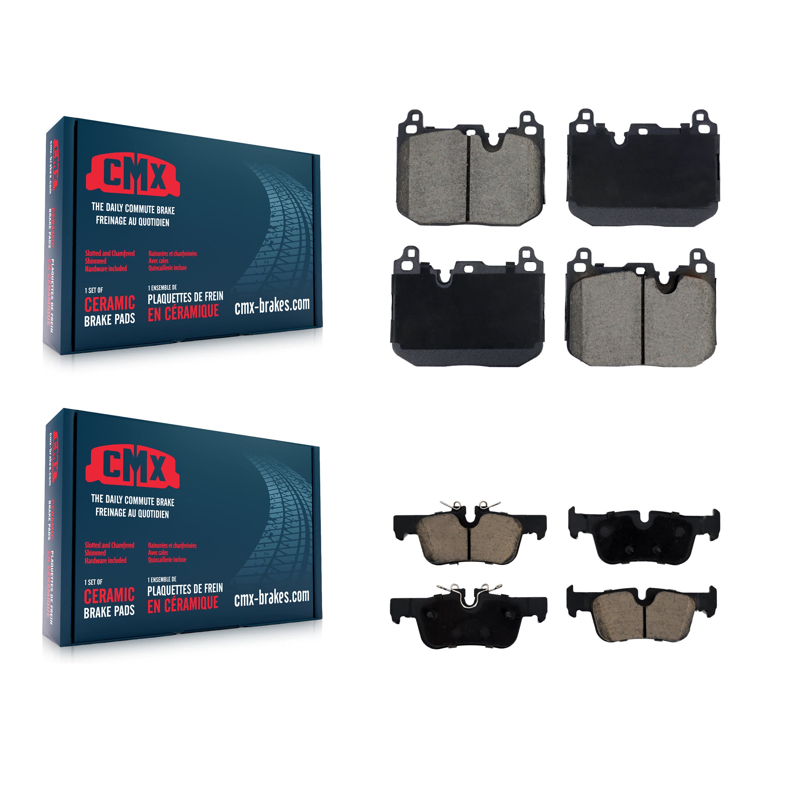 CMX - KCX-100632 - Front and Rear Disc Brake Pad Kits image 1