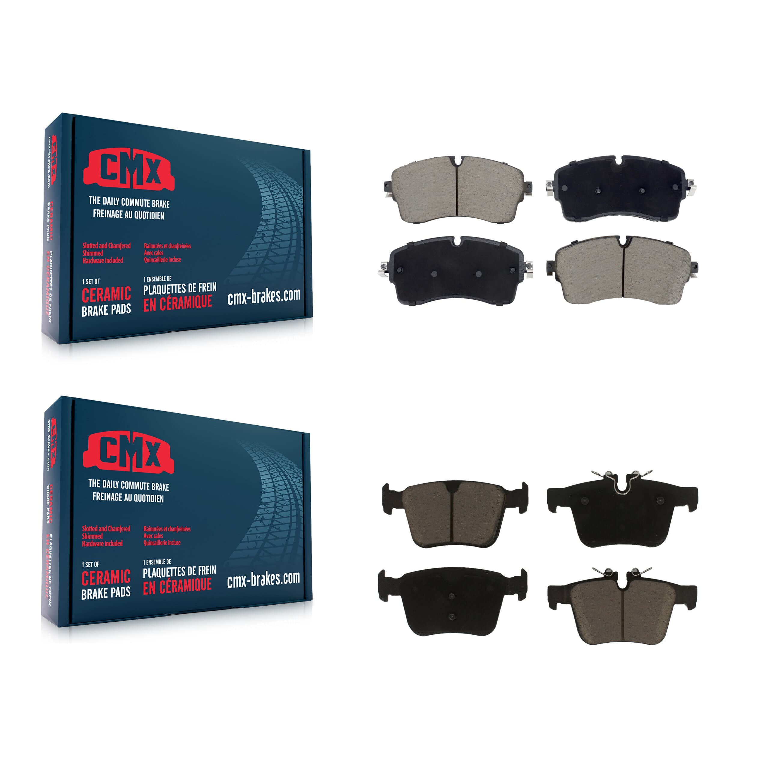 CMX - KCX-100635 - Front and Rear Disc Brake Pad Kits image 1