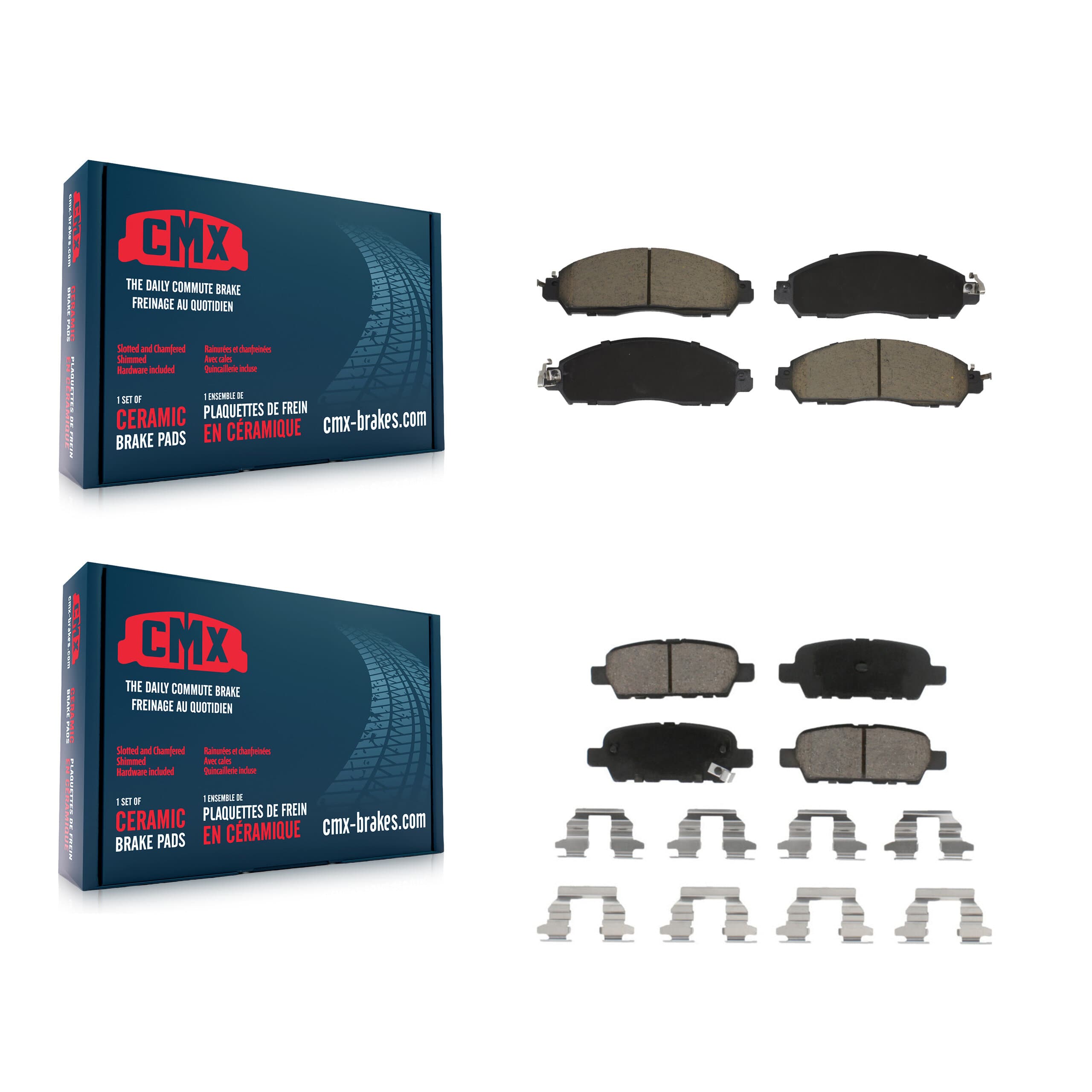 CMX - KCX-100636 - Front and Rear Disc Brake Pad Kits image 1