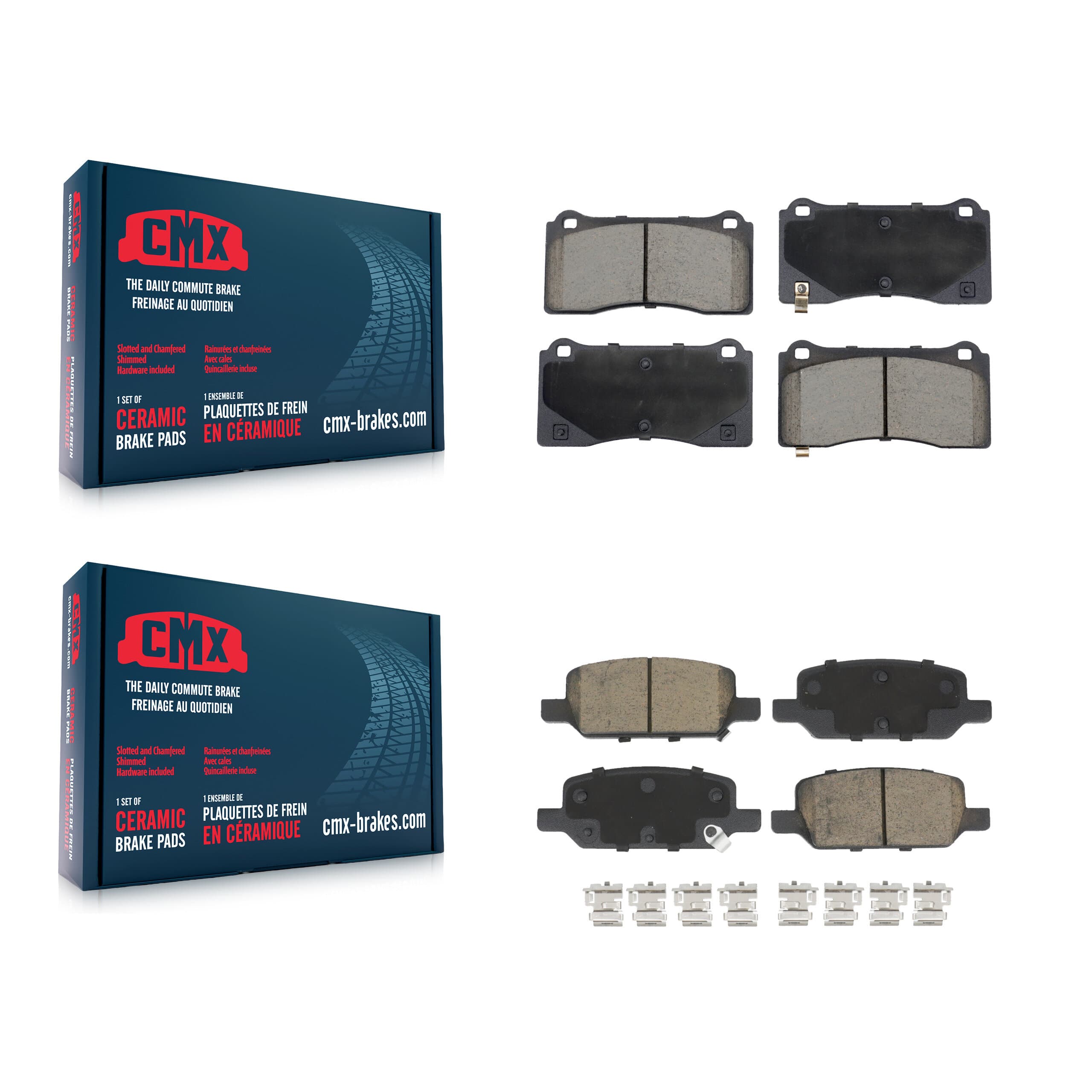 CMX - KCX-100638 - Front and Rear Disc Brake Pad Kits image 1