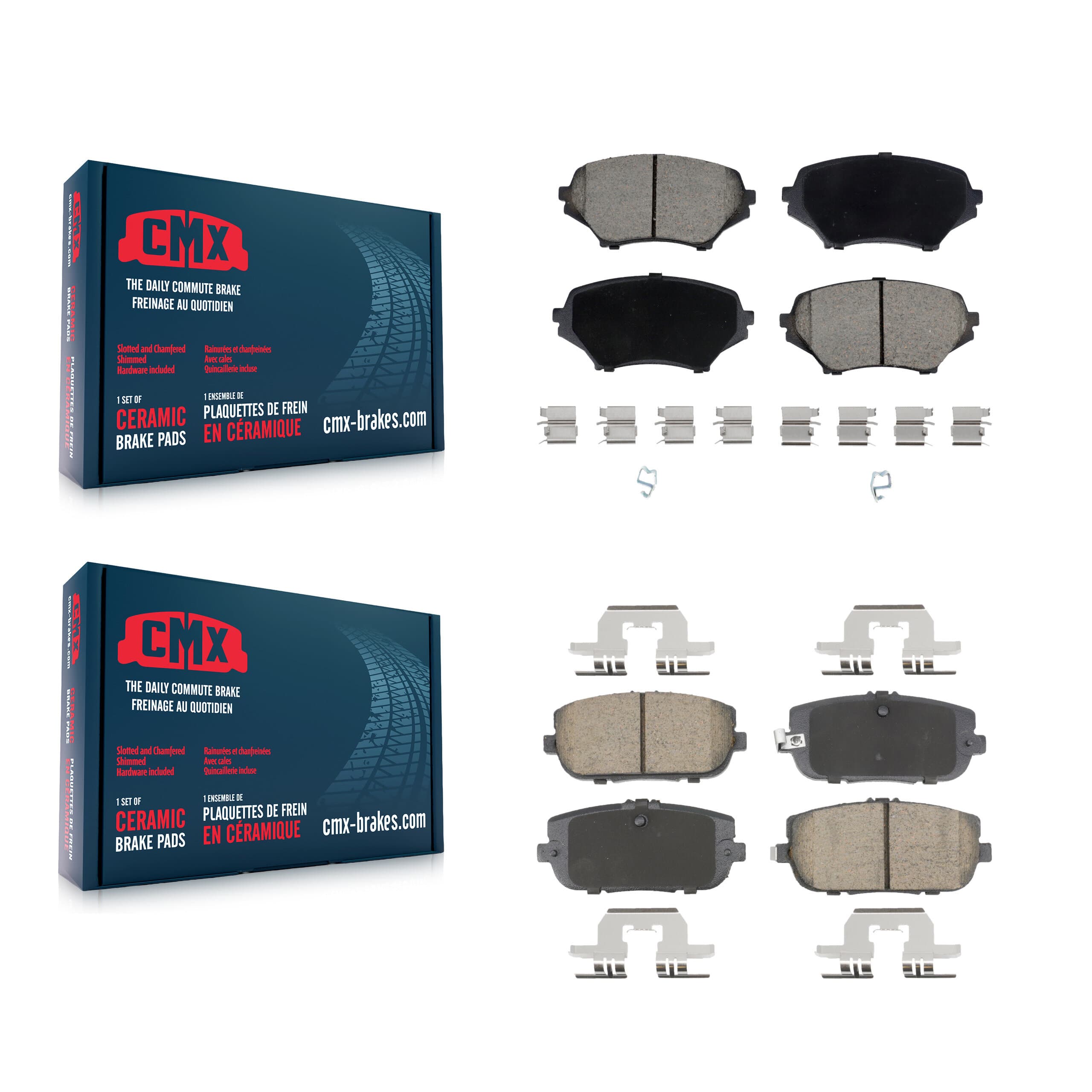 CMX - KCX-100640 - Front and Rear Disc Brake Pad Kits image 1