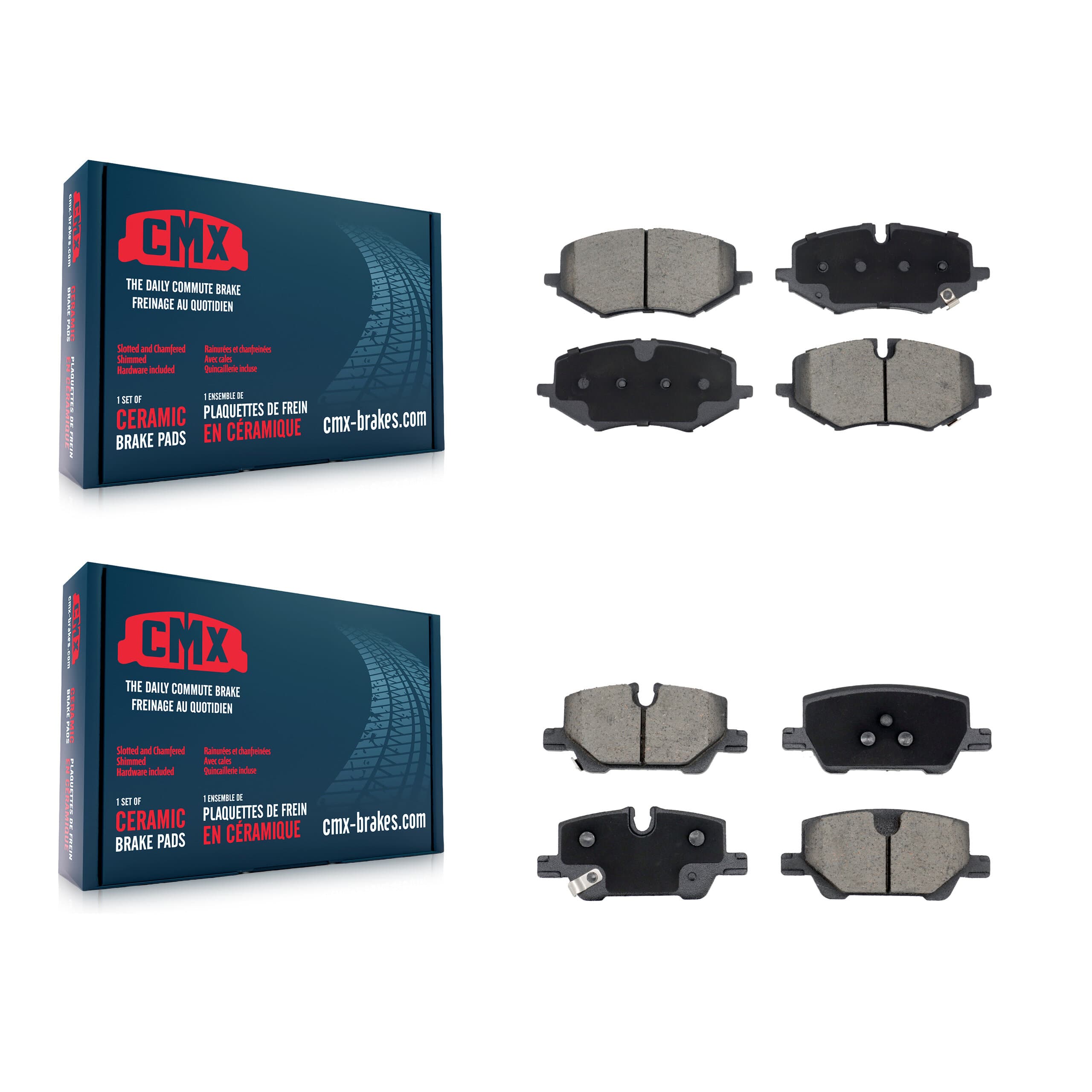 CMX - KCX-100641 - Front and Rear Disc Brake Pad Kits image 1