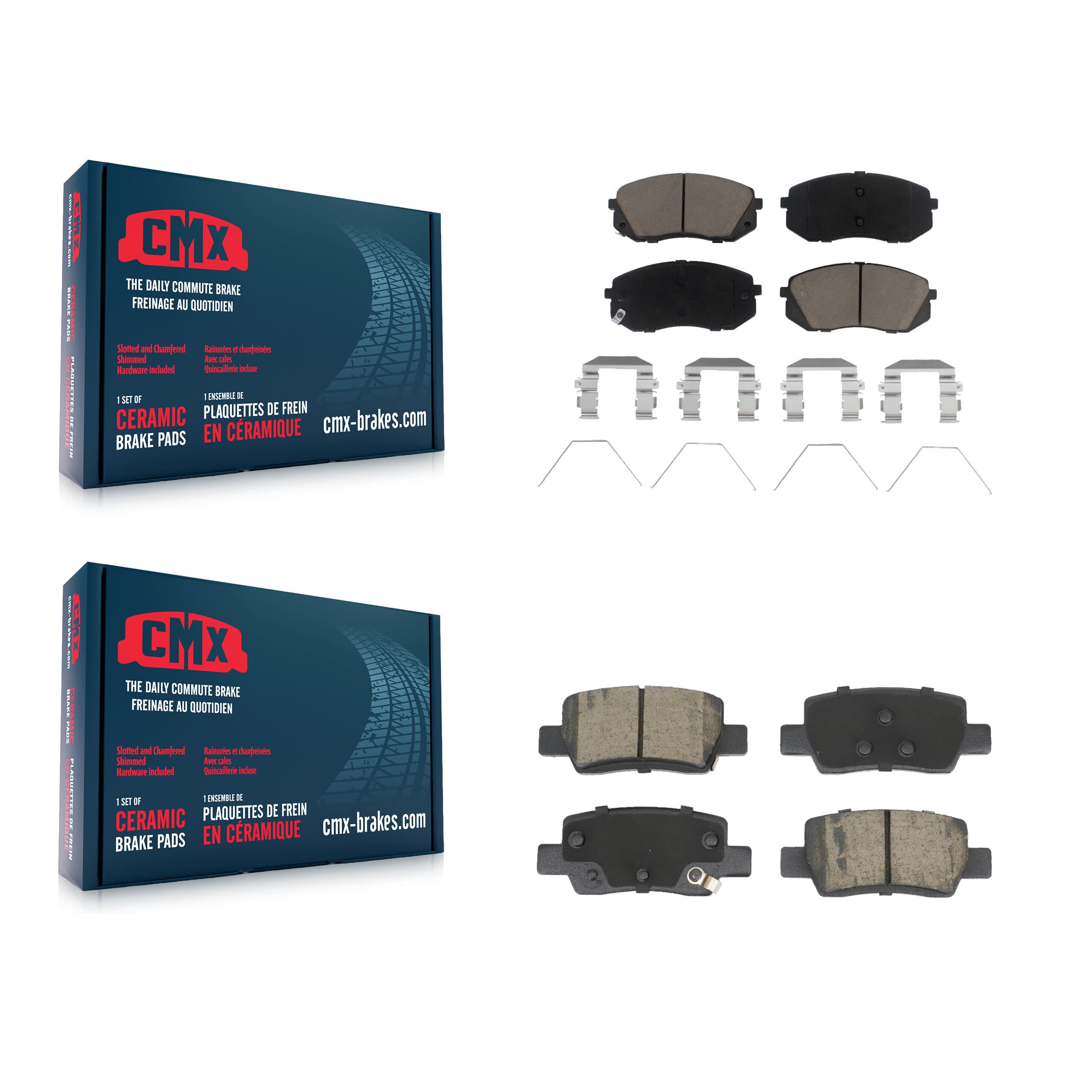 CMX - KCX-100642 - Front and Rear Disc Brake Pad Kits image 1