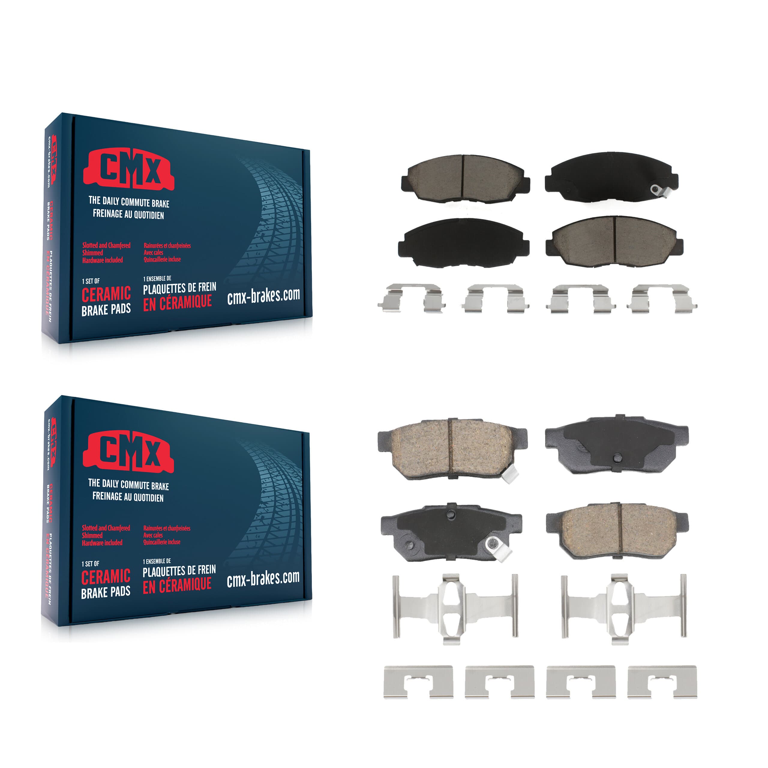 CMX - KCX-100645 - Front and Rear Disc Brake Pad Kits image 1