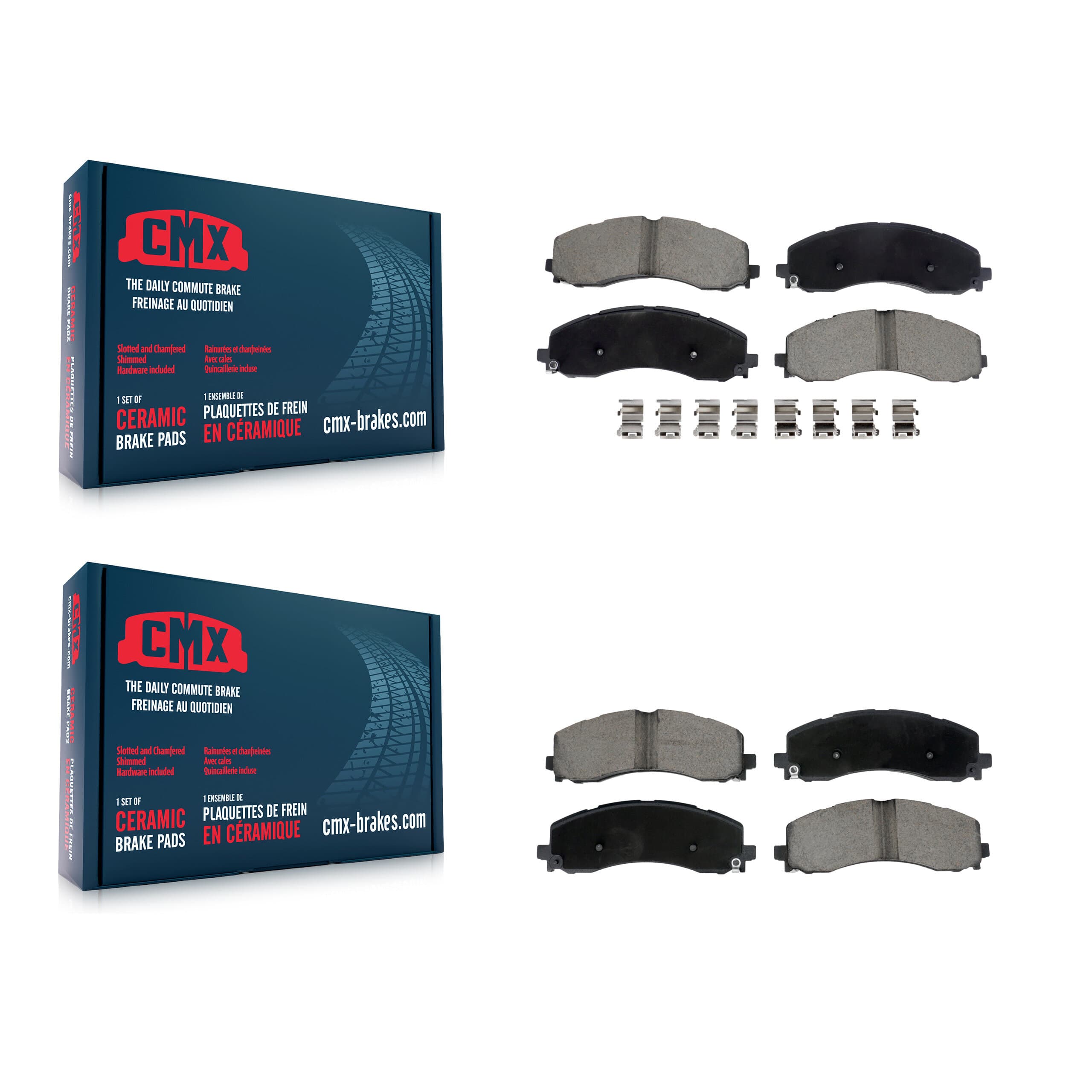 CMX - KCX-100651 - Front and Rear Disc Brake Pad Kits image 1