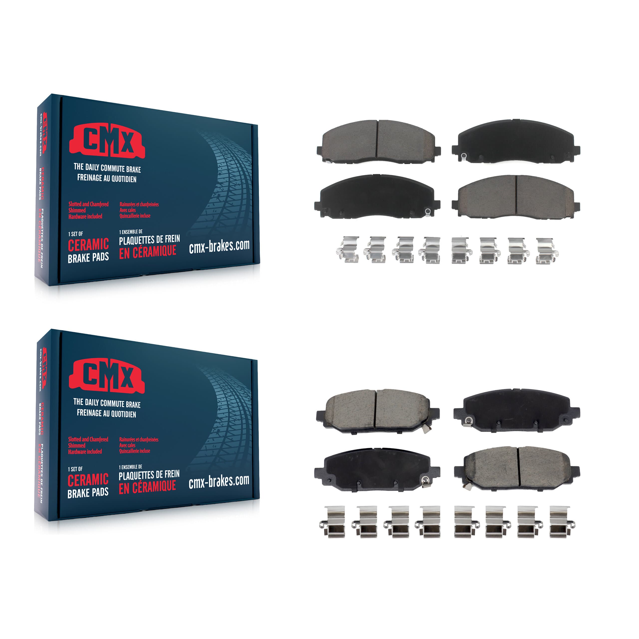 CMX - KCX-100659 - Front and Rear Disc Brake Pad Kits image 1