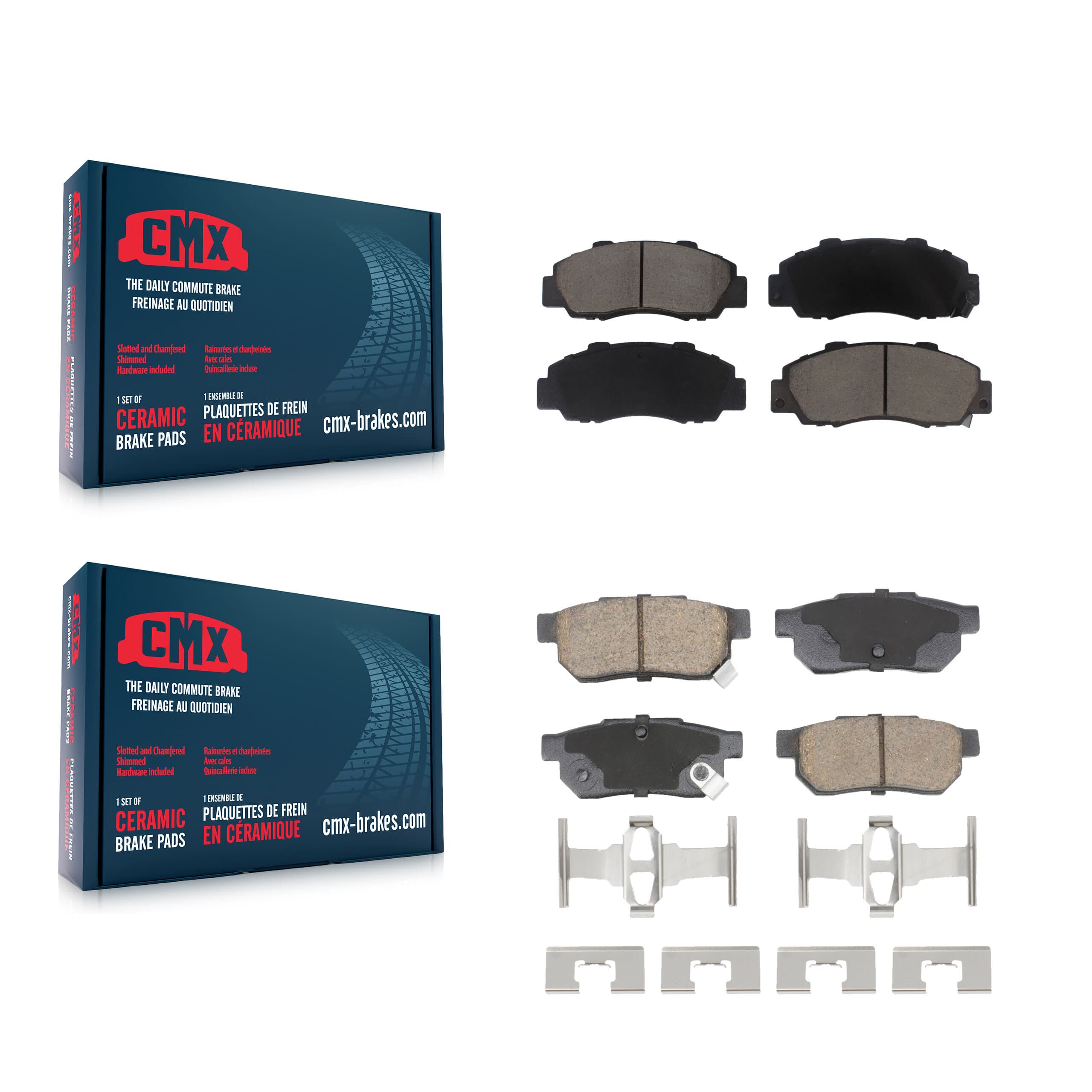 CMX - KCX-100661 - Front and Rear Disc Brake Pad Kits image 1