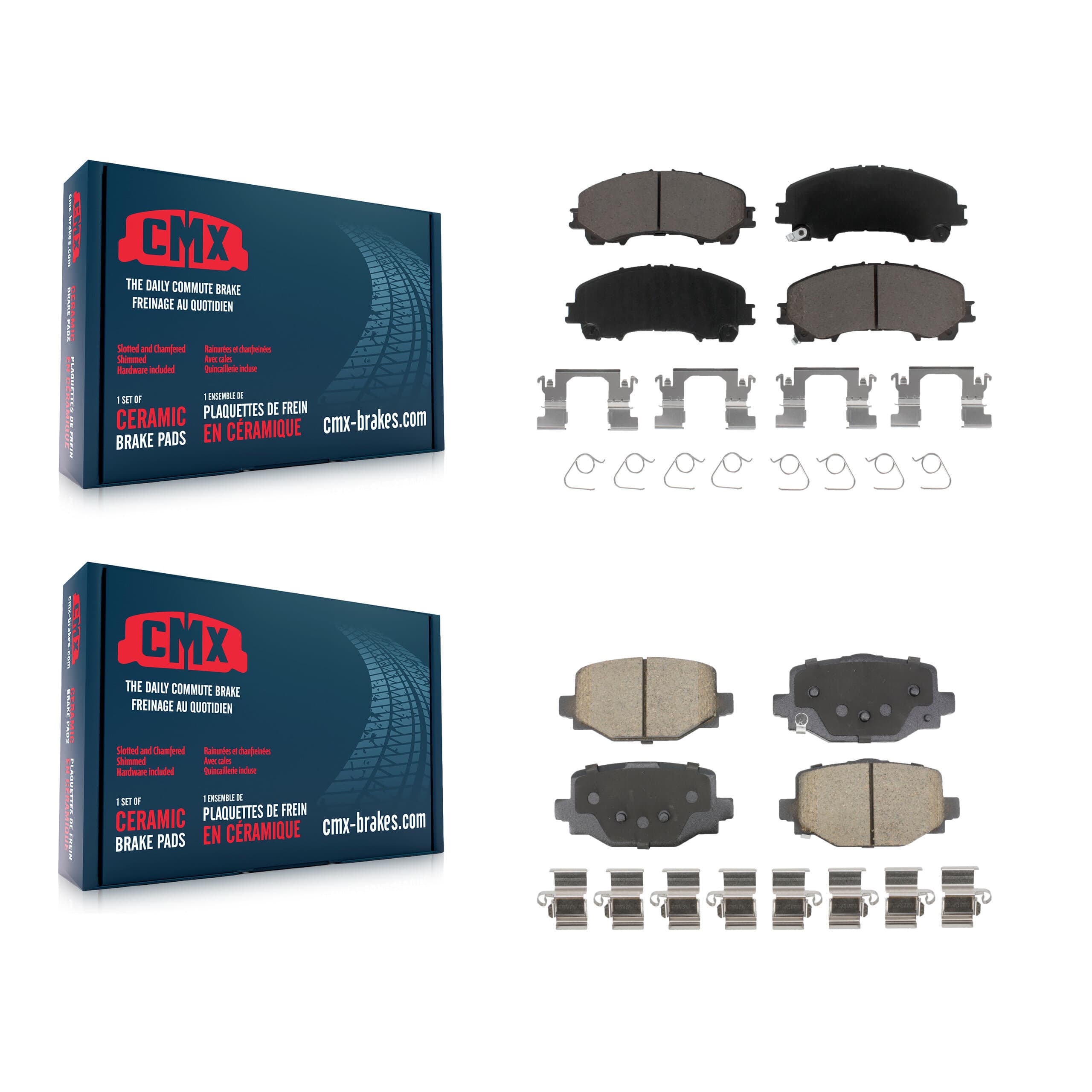 CMX - KCX-100662 - Front and Rear Disc Brake Pad Kits image 1