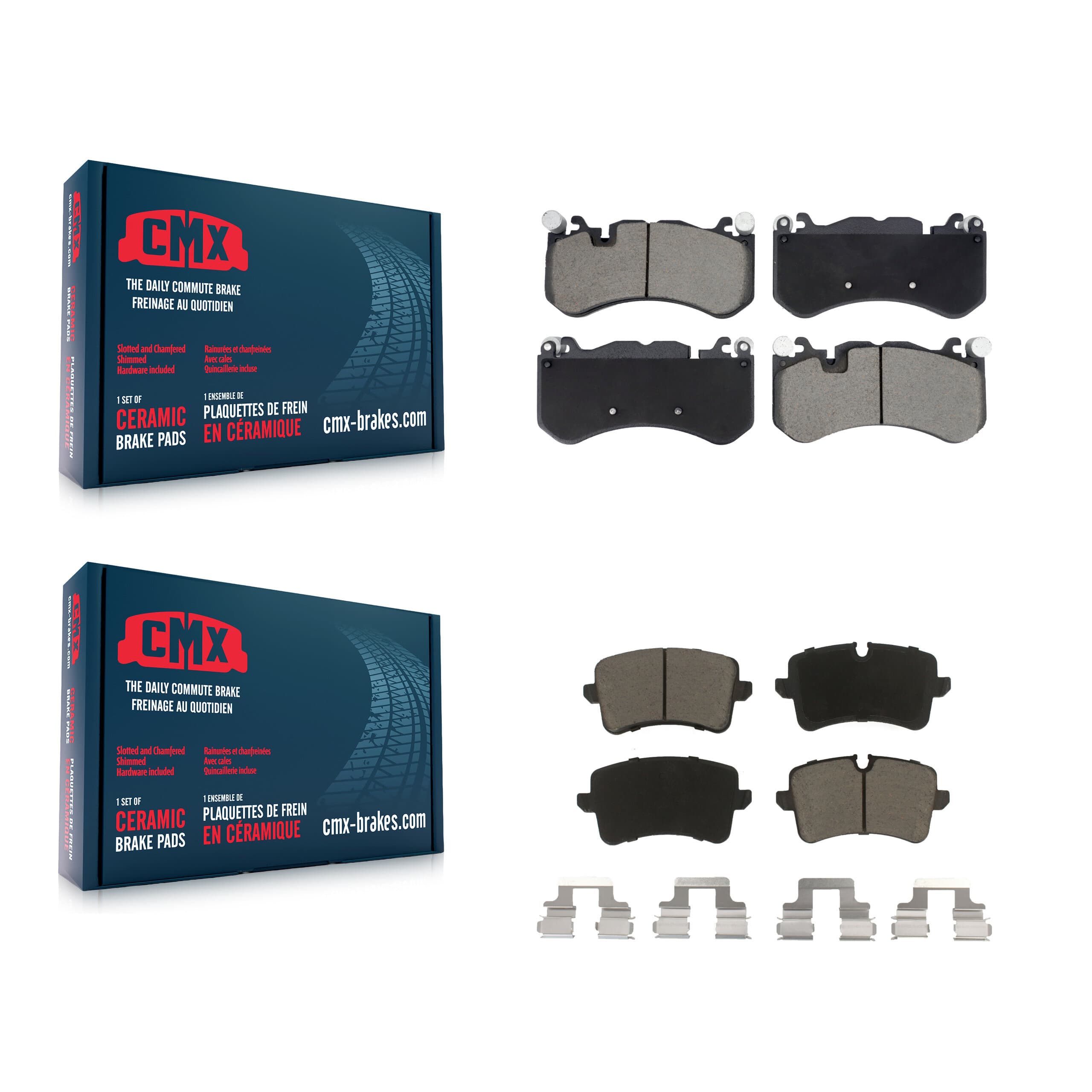 CMX - KCX-100666 - Front and Rear Disc Brake Pad Kits image 1