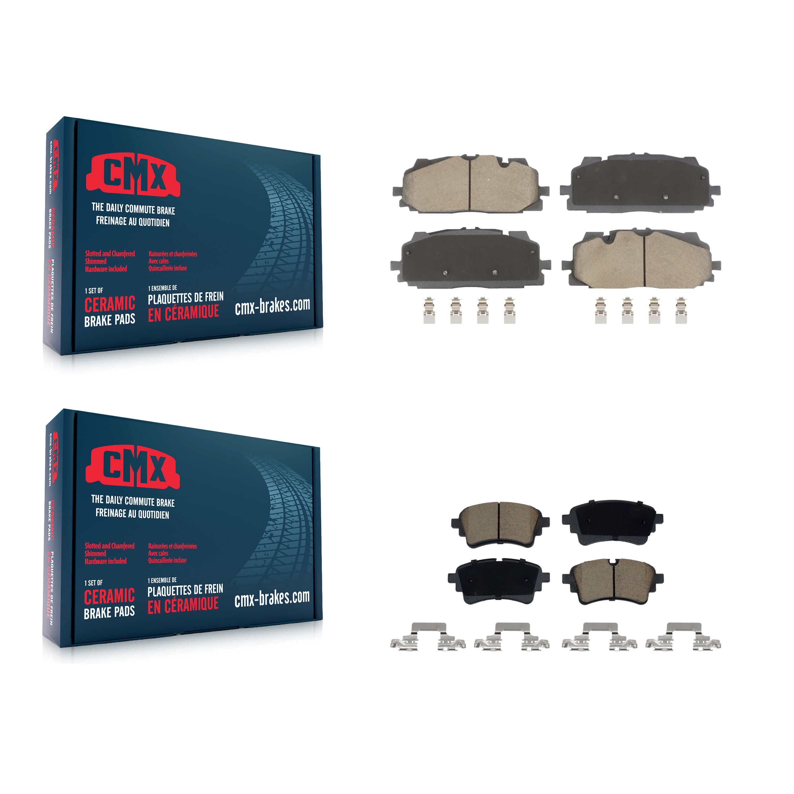 CMX - KCX-100673 - Front and Rear Disc Brake Pad Kits image 1