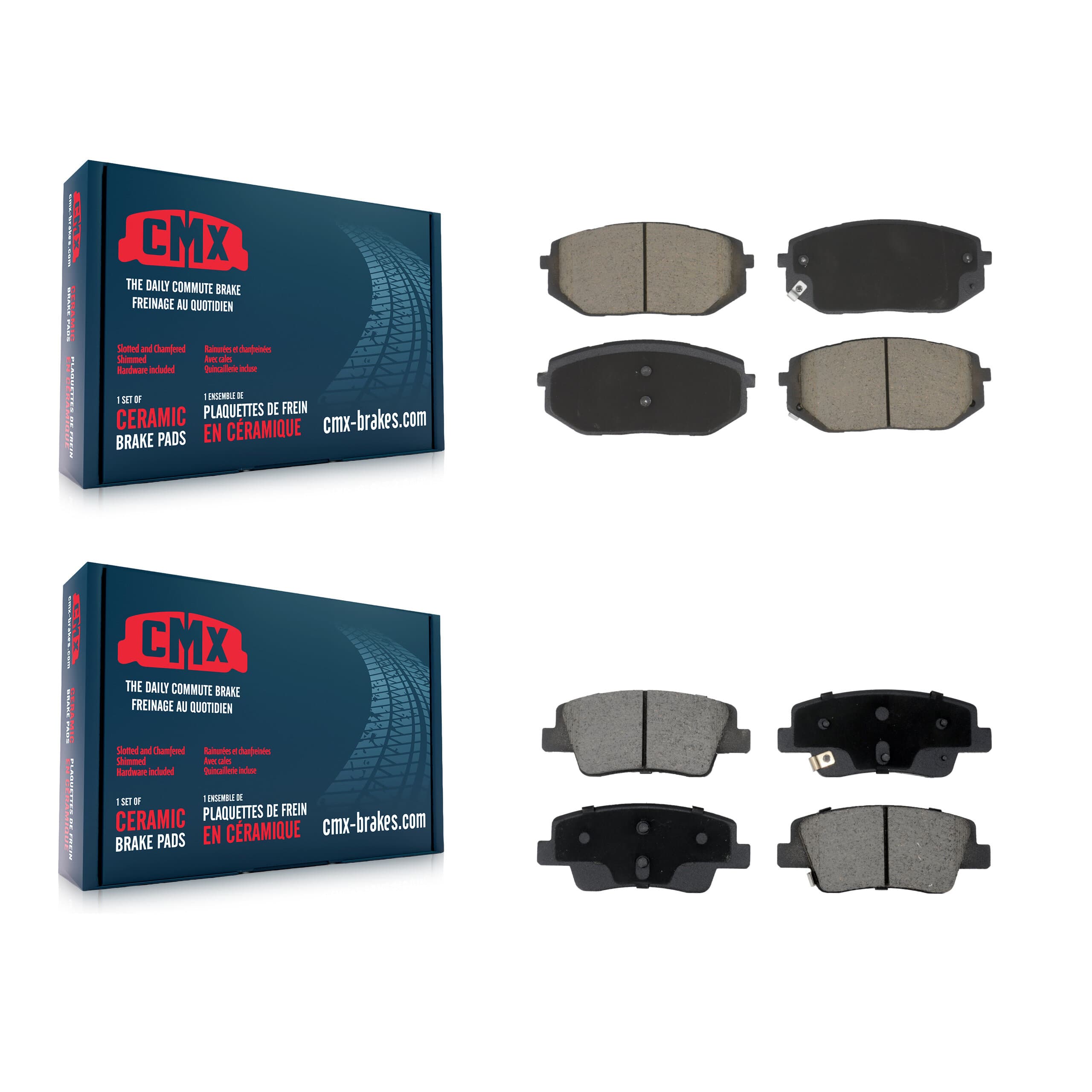 CMX - KCX-100681 - Front and Rear Disc Brake Pad Kits image 1