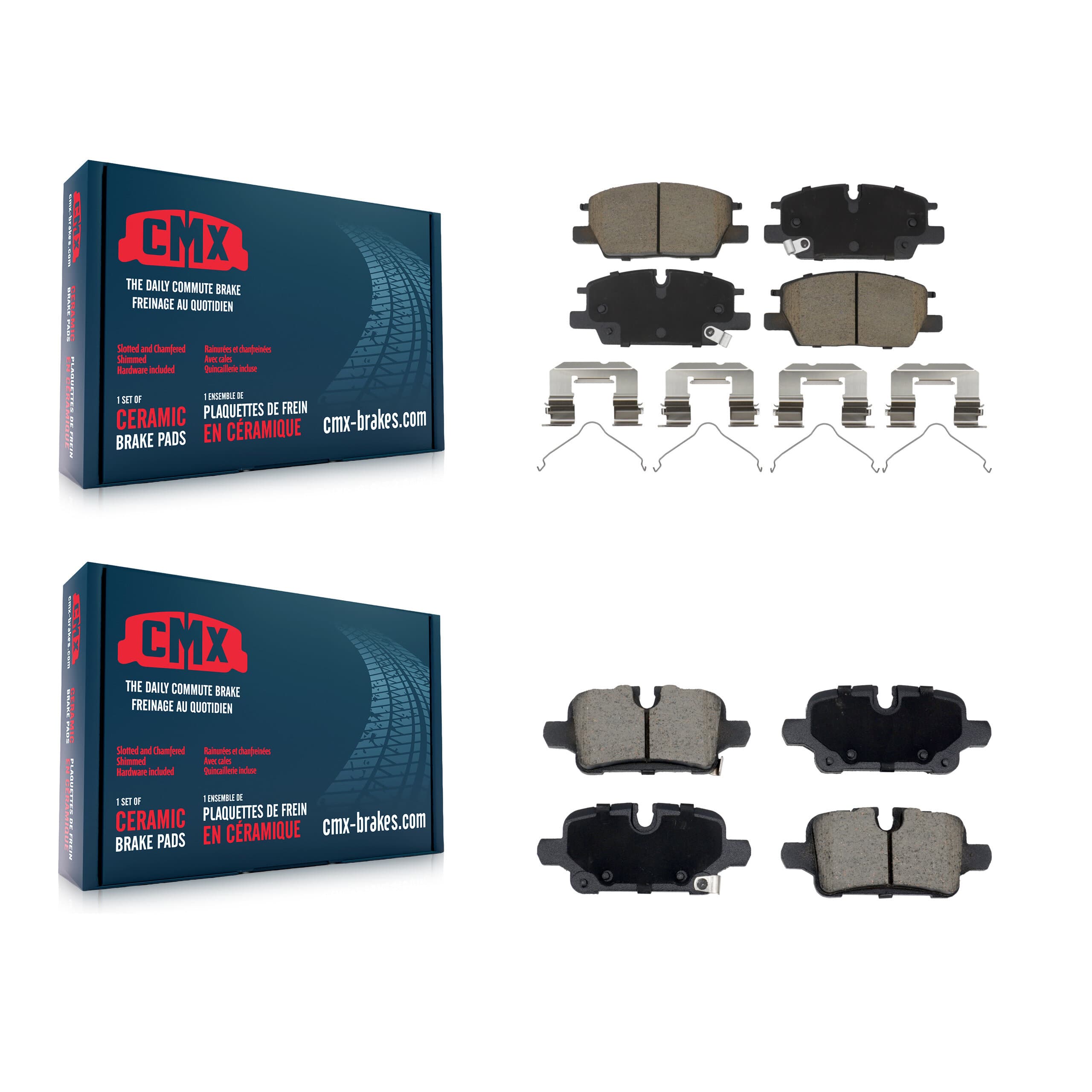 CMX - KCX-100687 - Front and Rear Disc Brake Pad Kits image 1