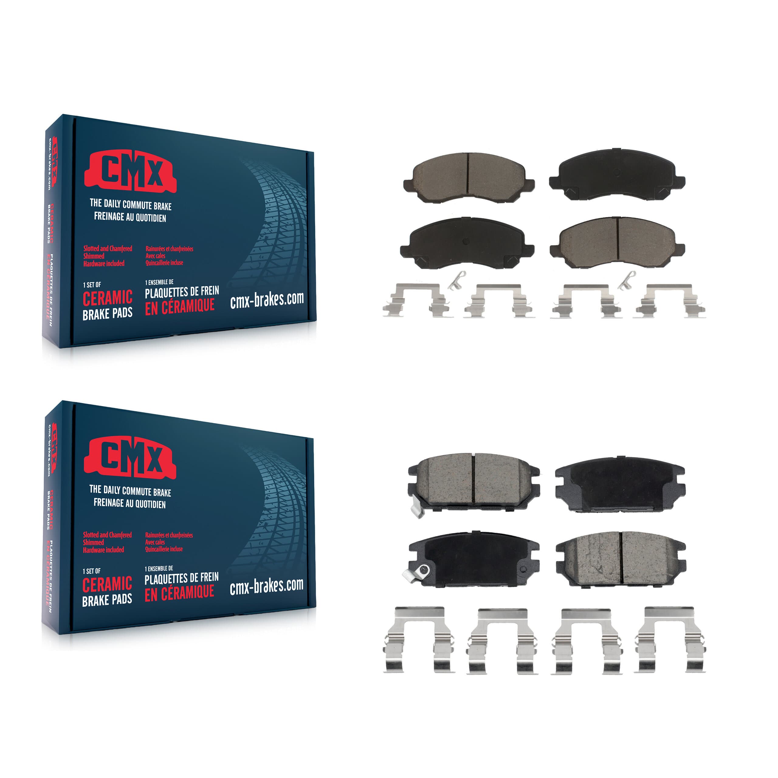 CMX - KCX-100688 - Front and Rear Disc Brake Pad Kits image 1