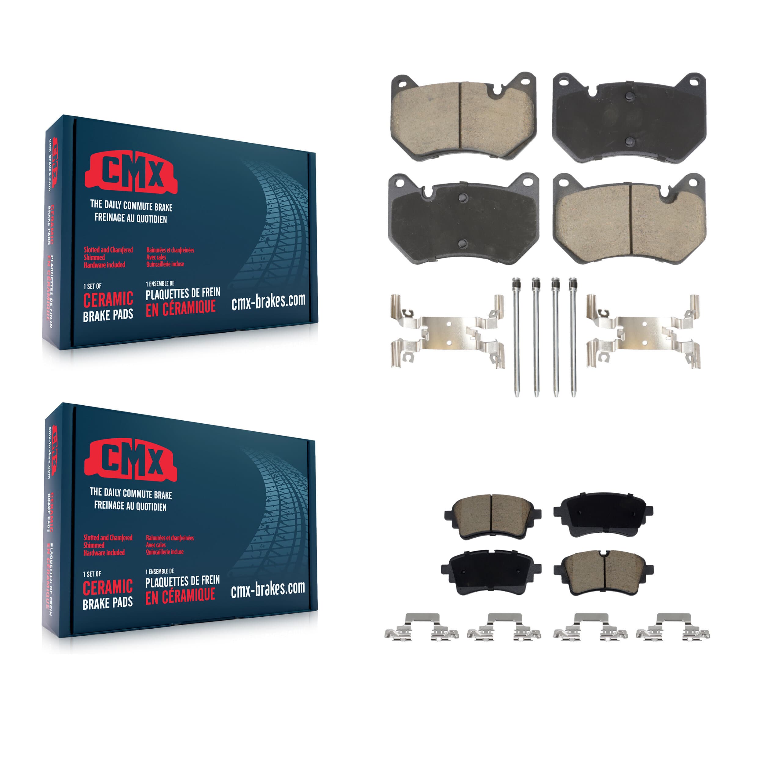 CMX - KCX-100689 - Front and Rear Disc Brake Pad Kits image 1