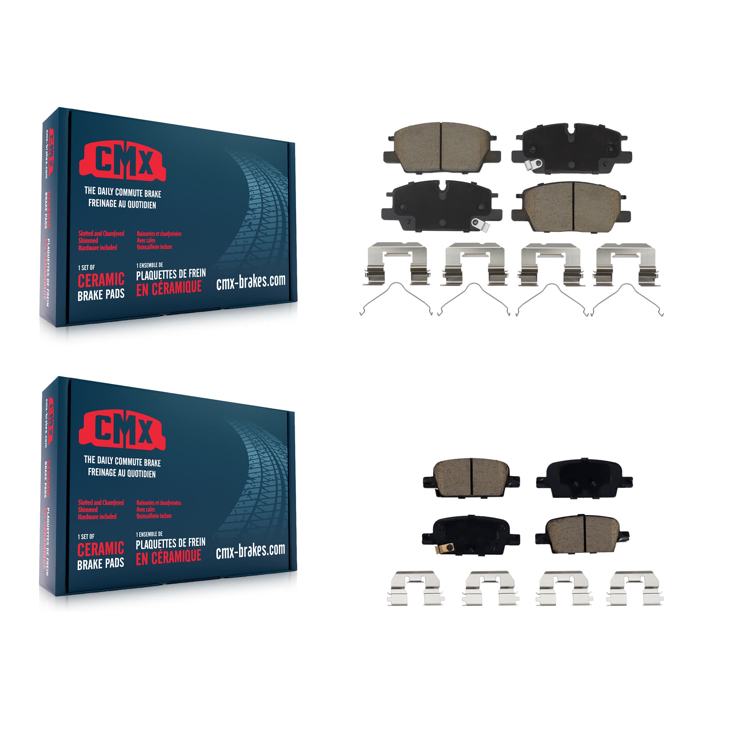 CMX - KCX-100694 - Front and Rear Disc Brake Pad Kits image 1
