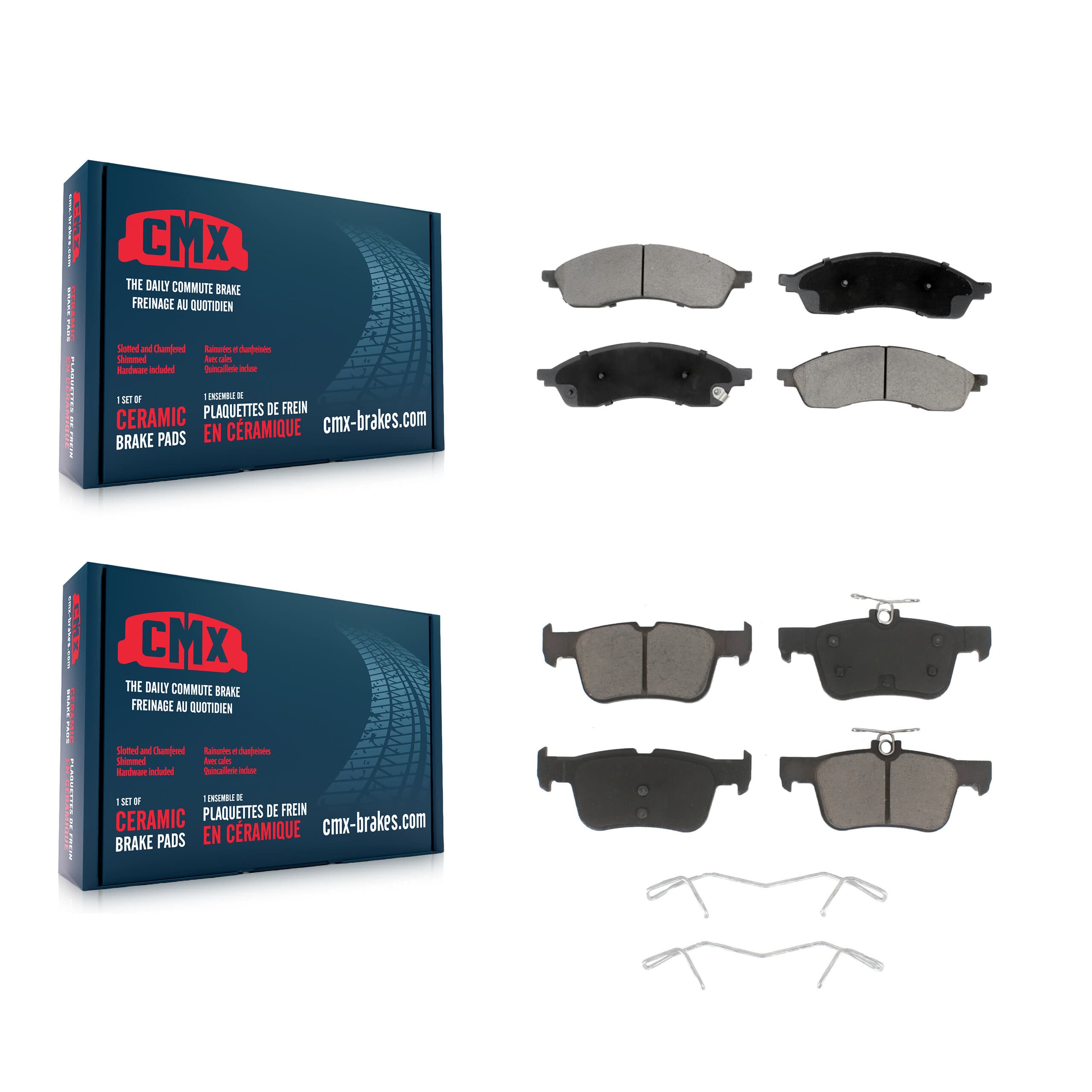 CMX - KCX-100696 - Front and Rear Disc Brake Pad Kits image 1