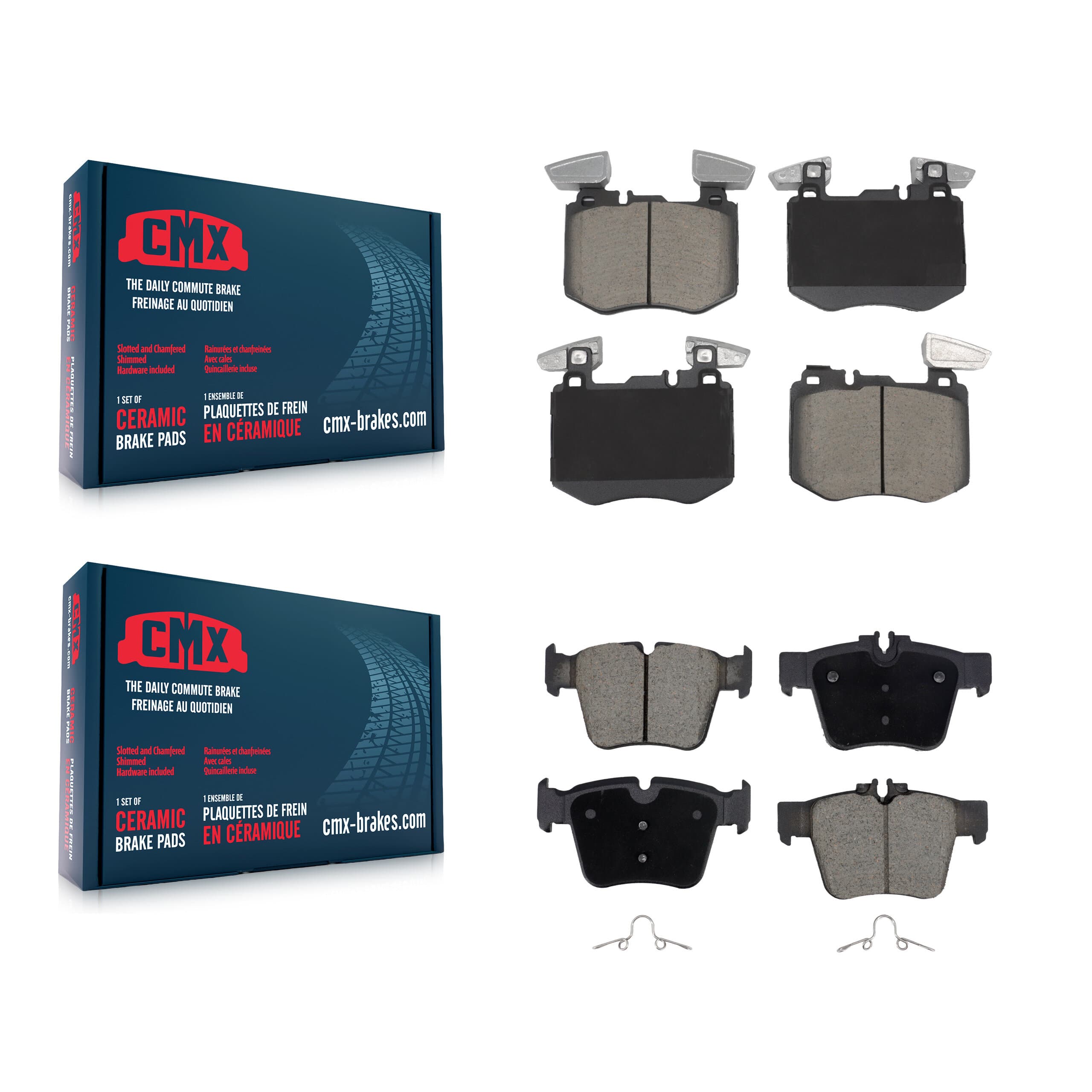 CMX - KCX-100701 - Front and Rear Disc Brake Pad Kits image 1
