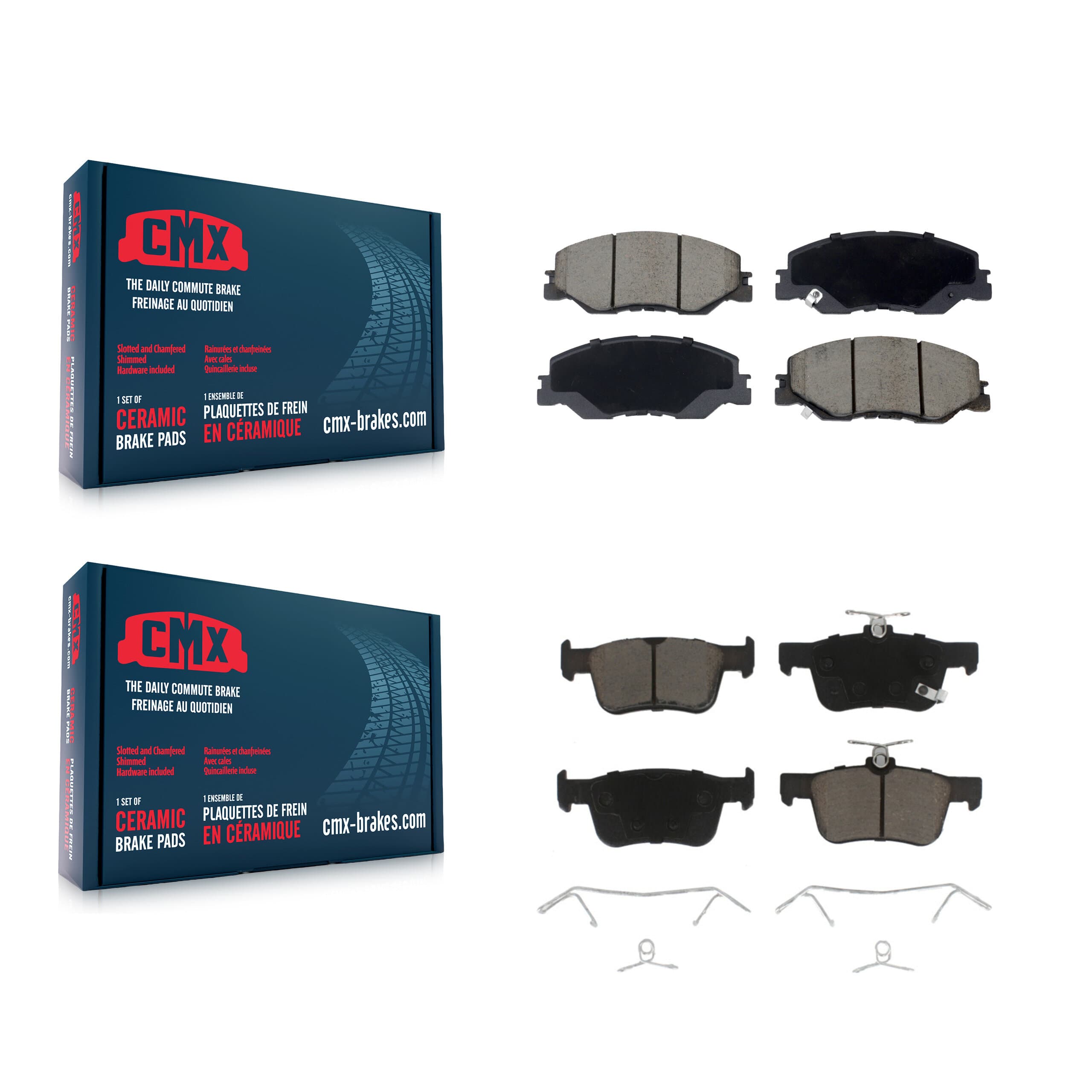 CMX - KCX-100706 - Front and Rear Disc Brake Pad Kits image 1
