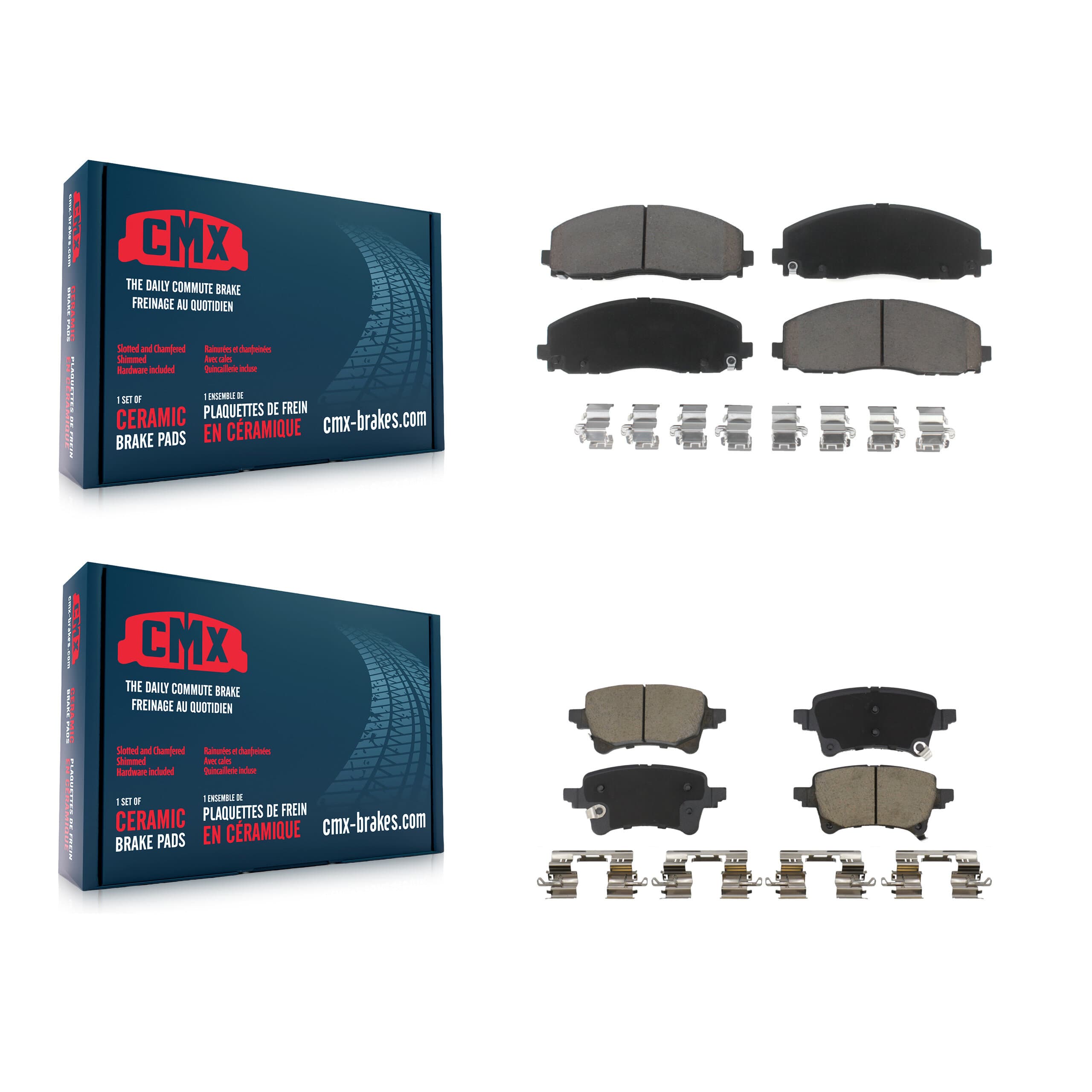 CMX - KCX-100708 - Front and Rear Disc Brake Pad Kits image 1
