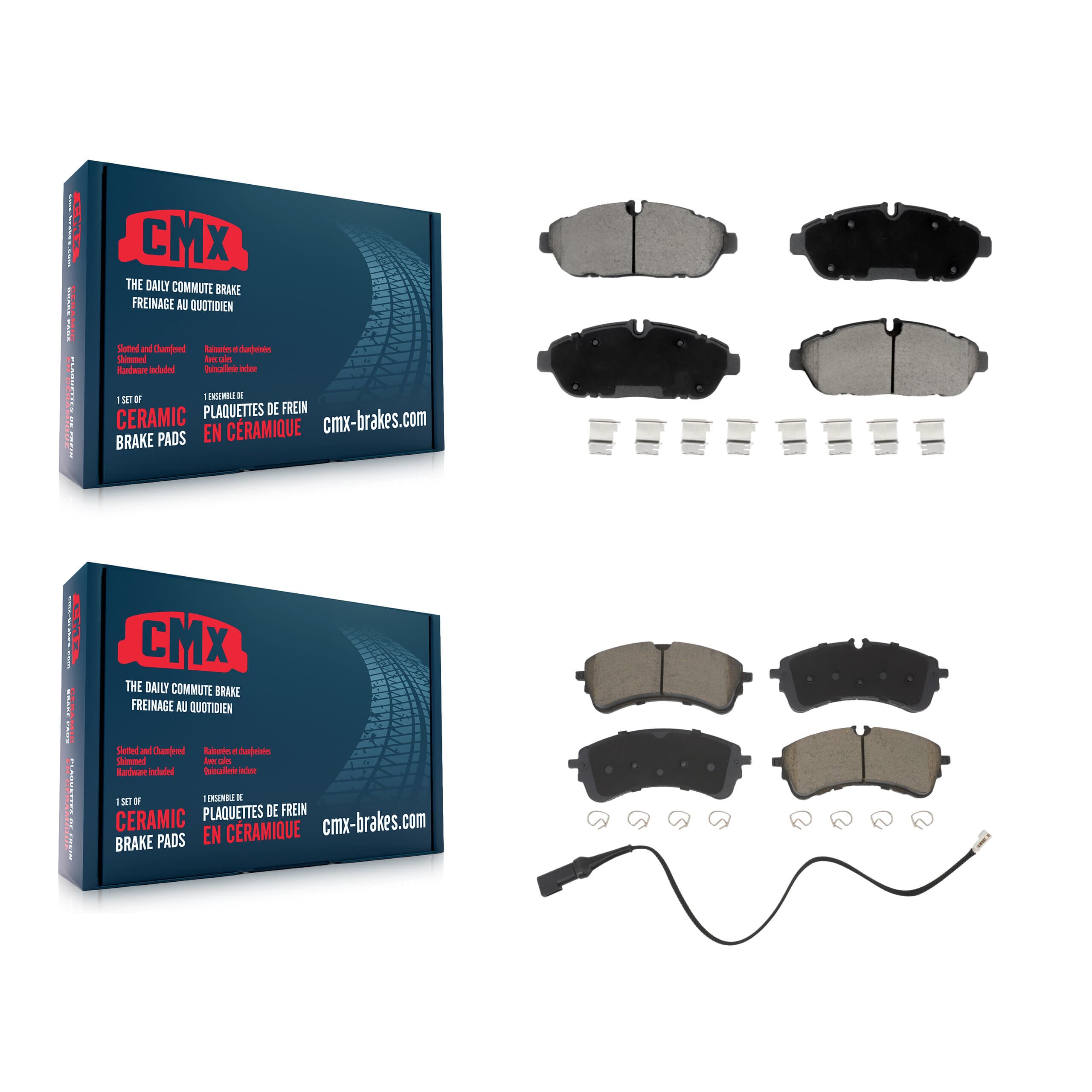 CMX - KCX-100714 - Front and Rear Disc Brake Pad Kits image 1