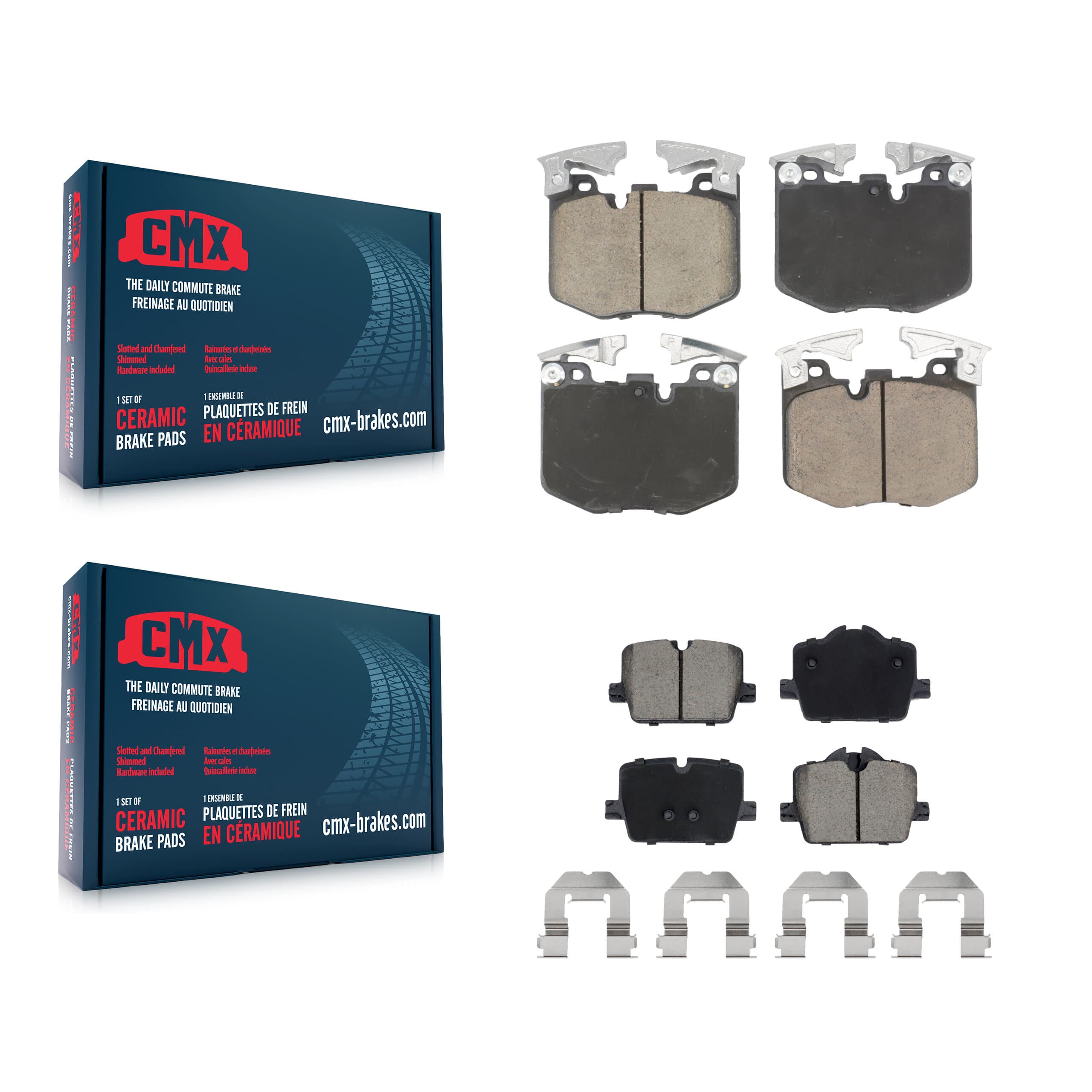 CMX - KCX-100717 - Front and Rear Disc Brake Pad Kits image 1