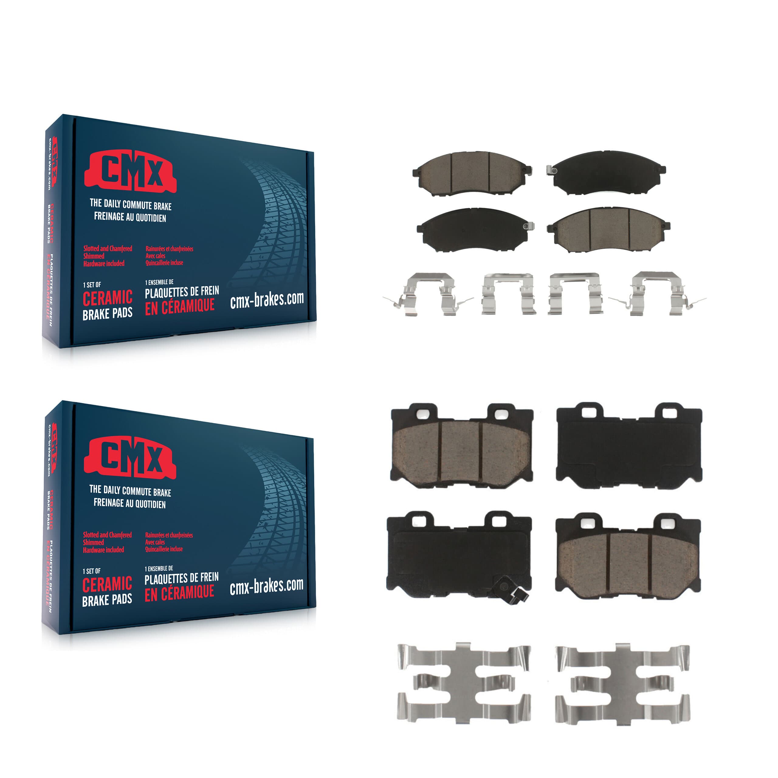 CMX - KCX-100721 - Front and Rear Disc Brake Pad Kits image 1