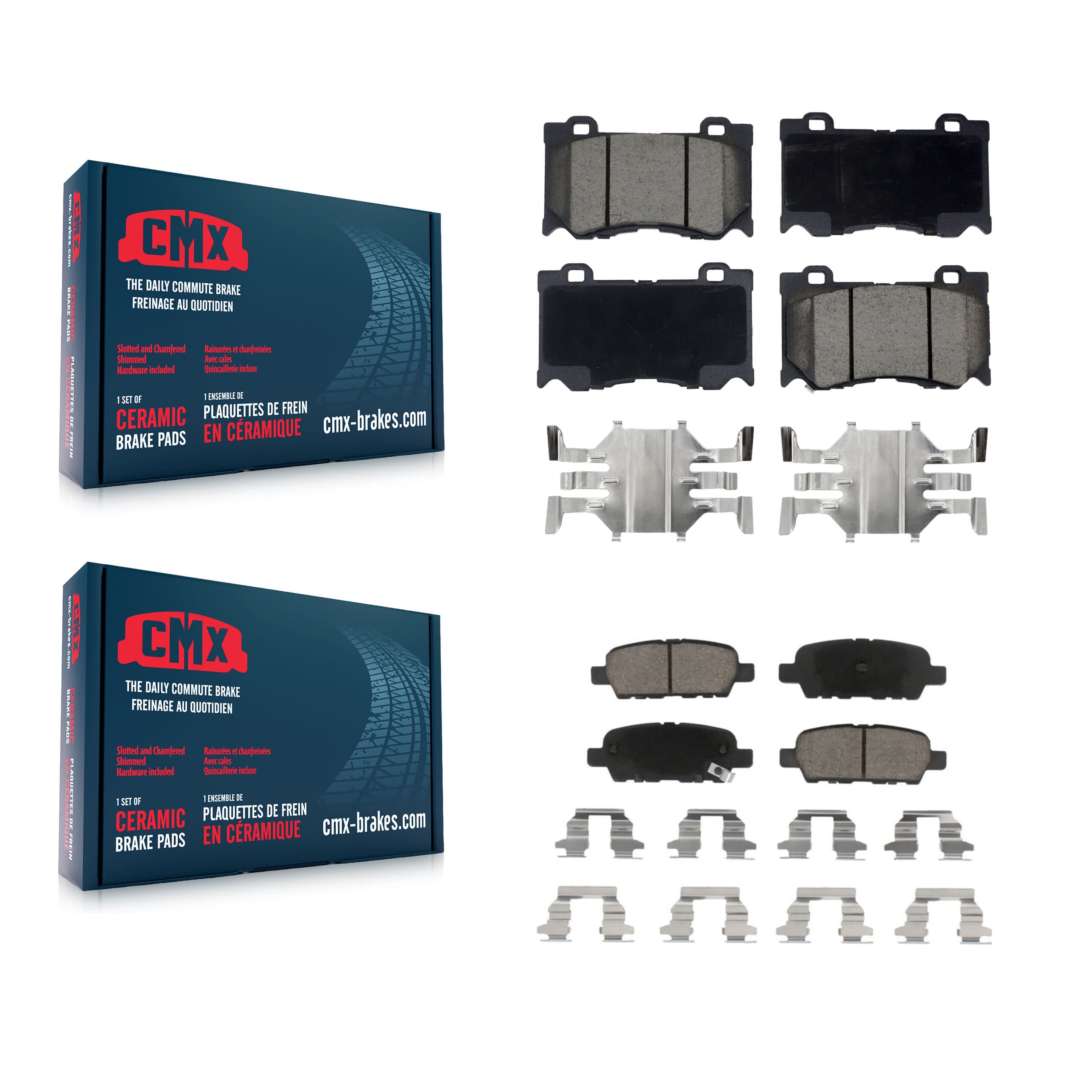 CMX - KCX-100722 - Front and Rear Disc Brake Pad Kits image 1