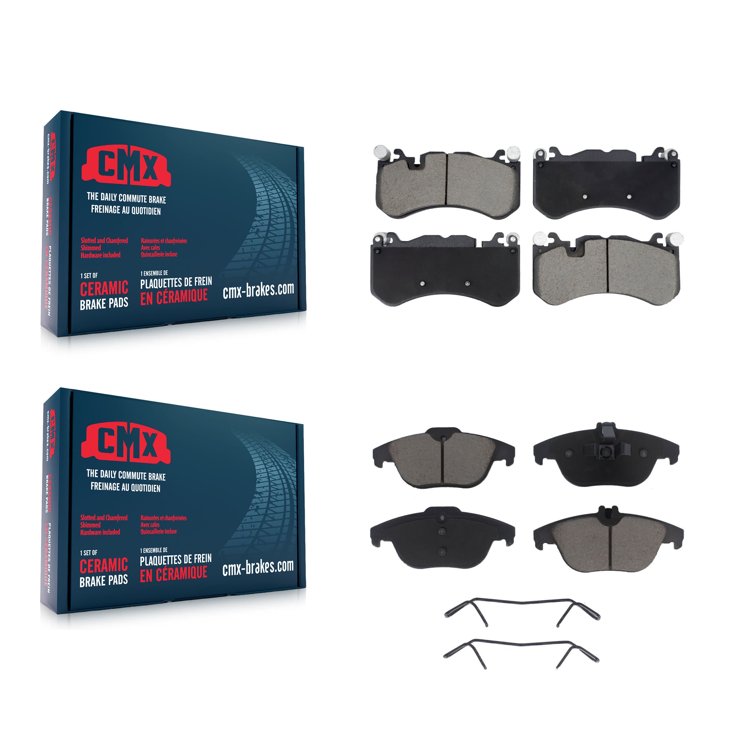 CMX - KCX-100724 - Front and Rear Disc Brake Pad Kits image 1