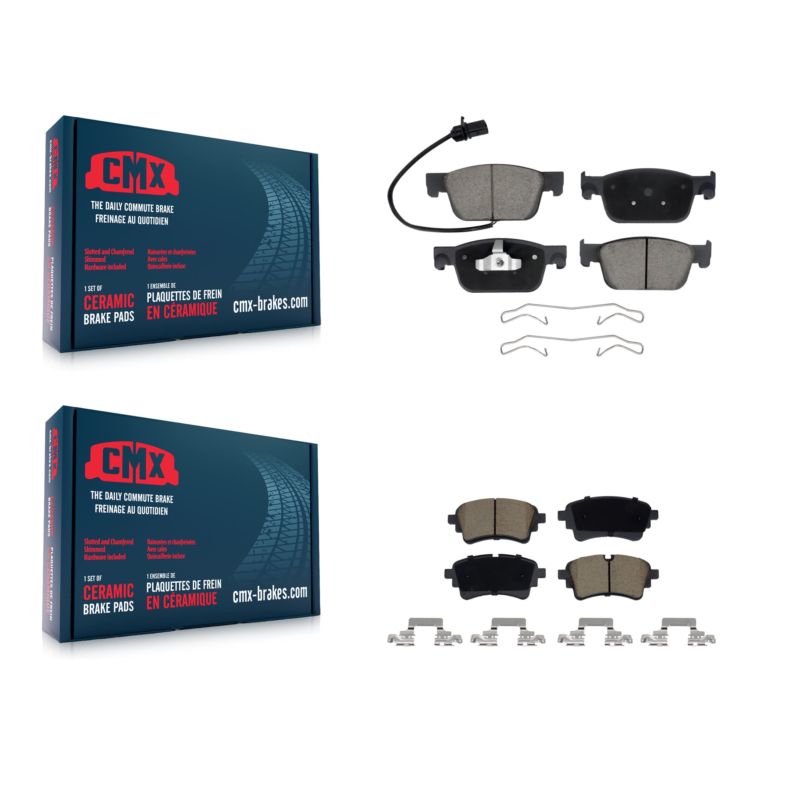 CMX - KCX-100726 - Front and Rear Disc Brake Pad Kits image 1