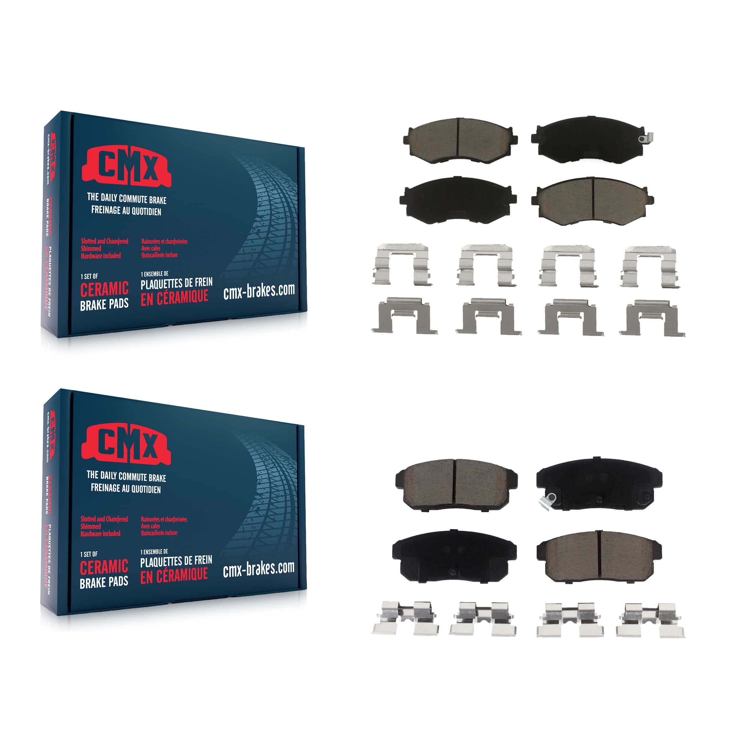 CMX - KCX-100730 - Front and Rear Disc Brake Pad Kits image 1