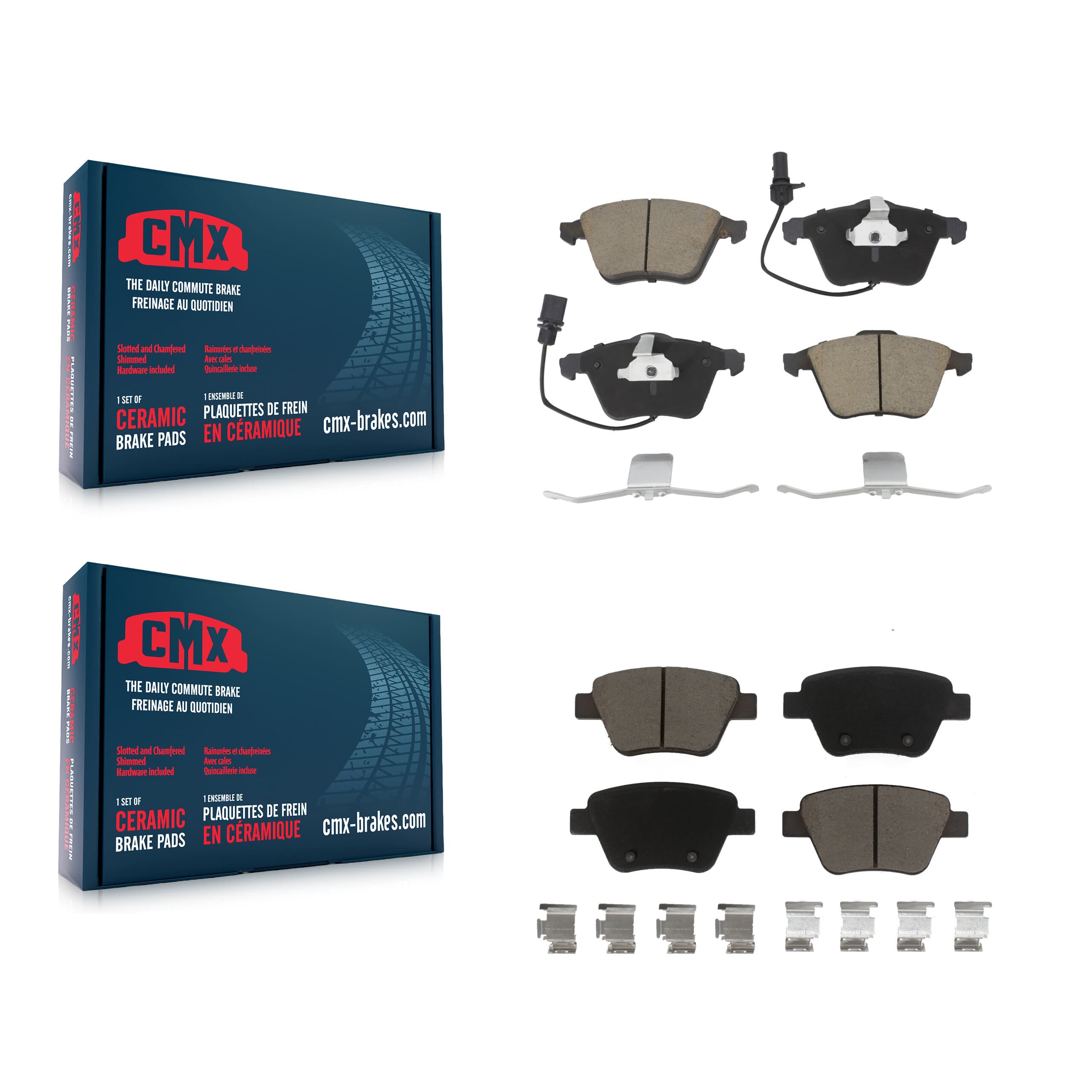 CMX - KCX-100731 - Front and Rear Disc Brake Pad Kits image 1