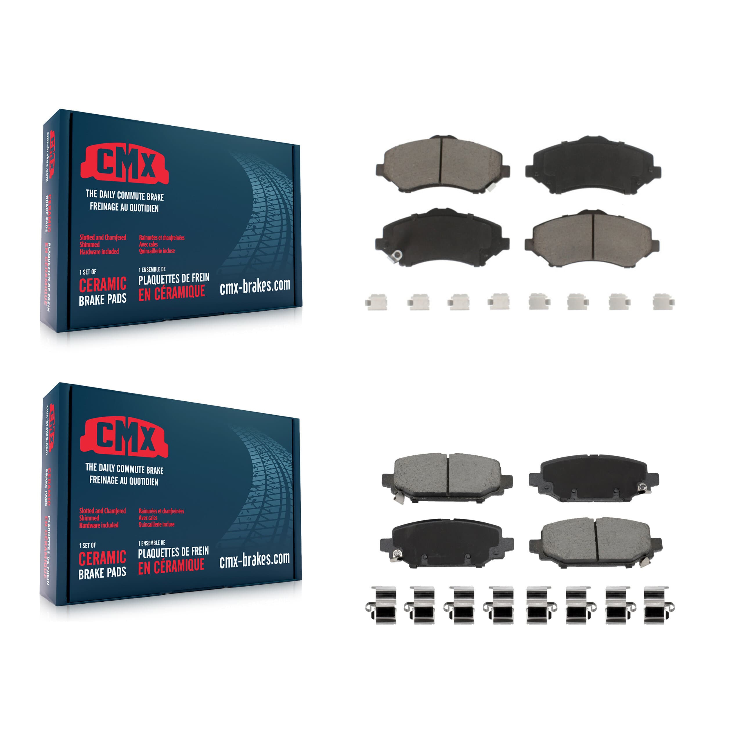 CMX - KCX-100733 - Front and Rear Disc Brake Pad Kits image 1