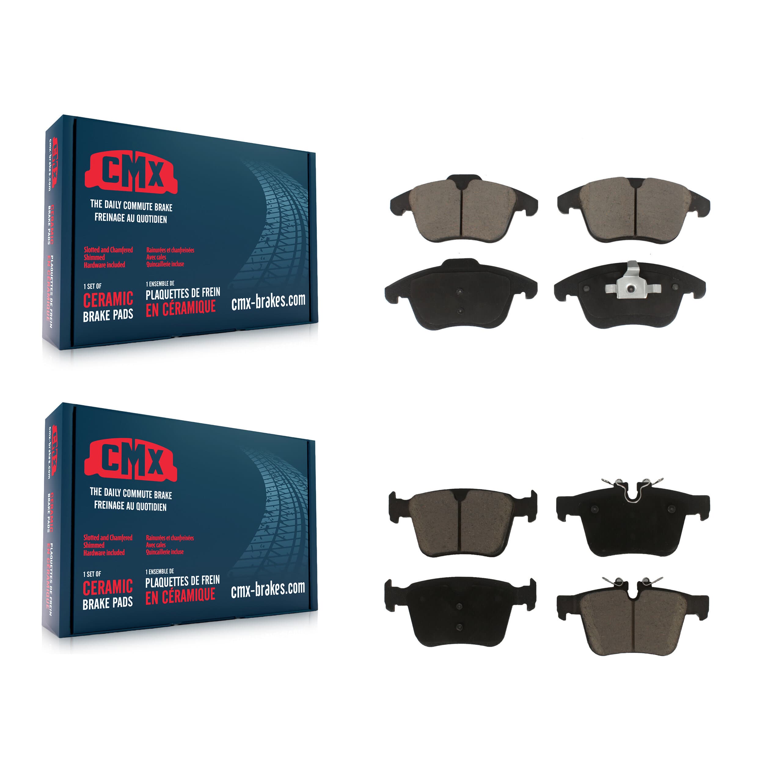 CMX - KCX-100737 - Front and Rear Disc Brake Pad Kits image 1