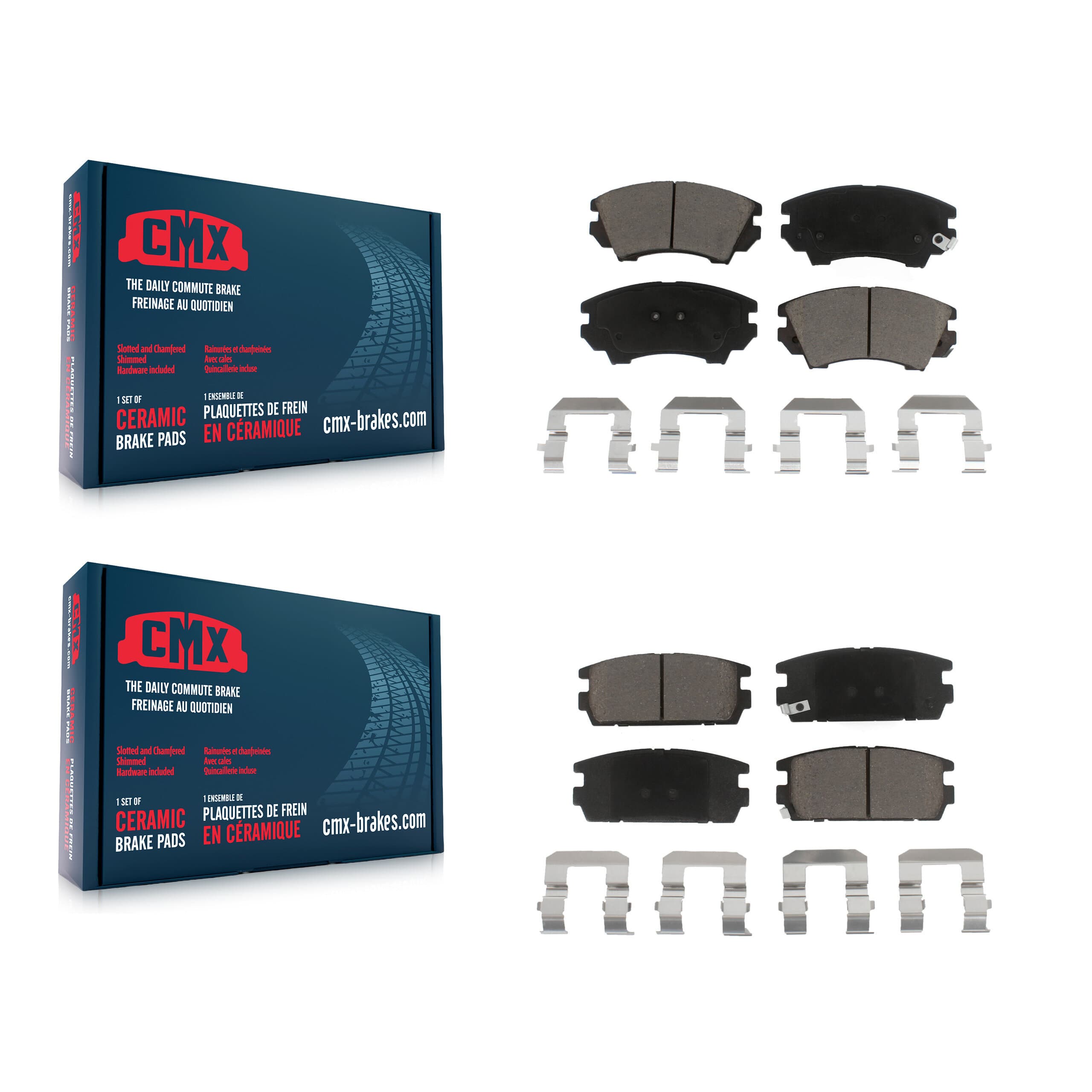CMX - KCX-100739 - Front and Rear Disc Brake Pad Kits image 1
