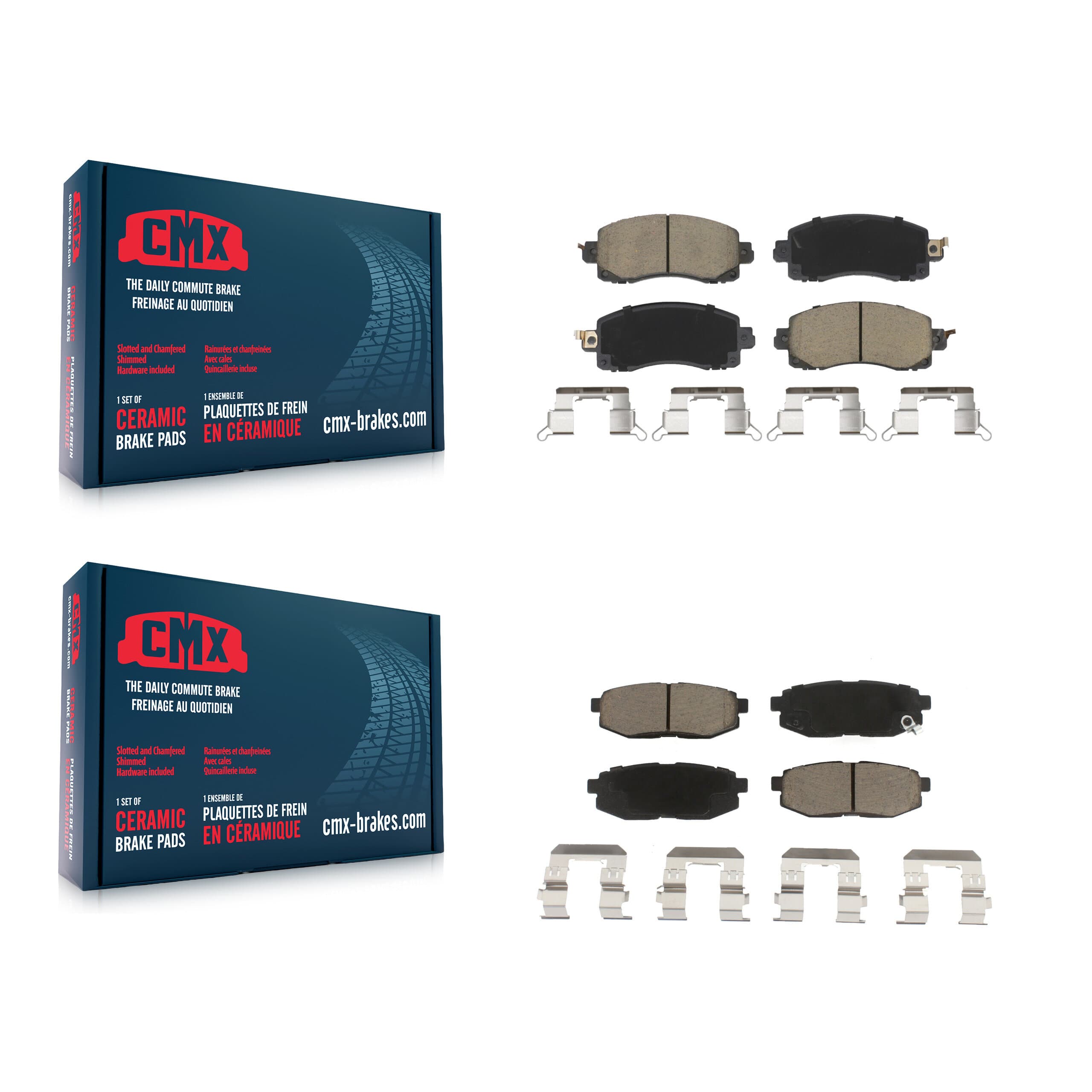 CMX - KCX-100744 - Front and Rear Disc Brake Pad Kits image 1
