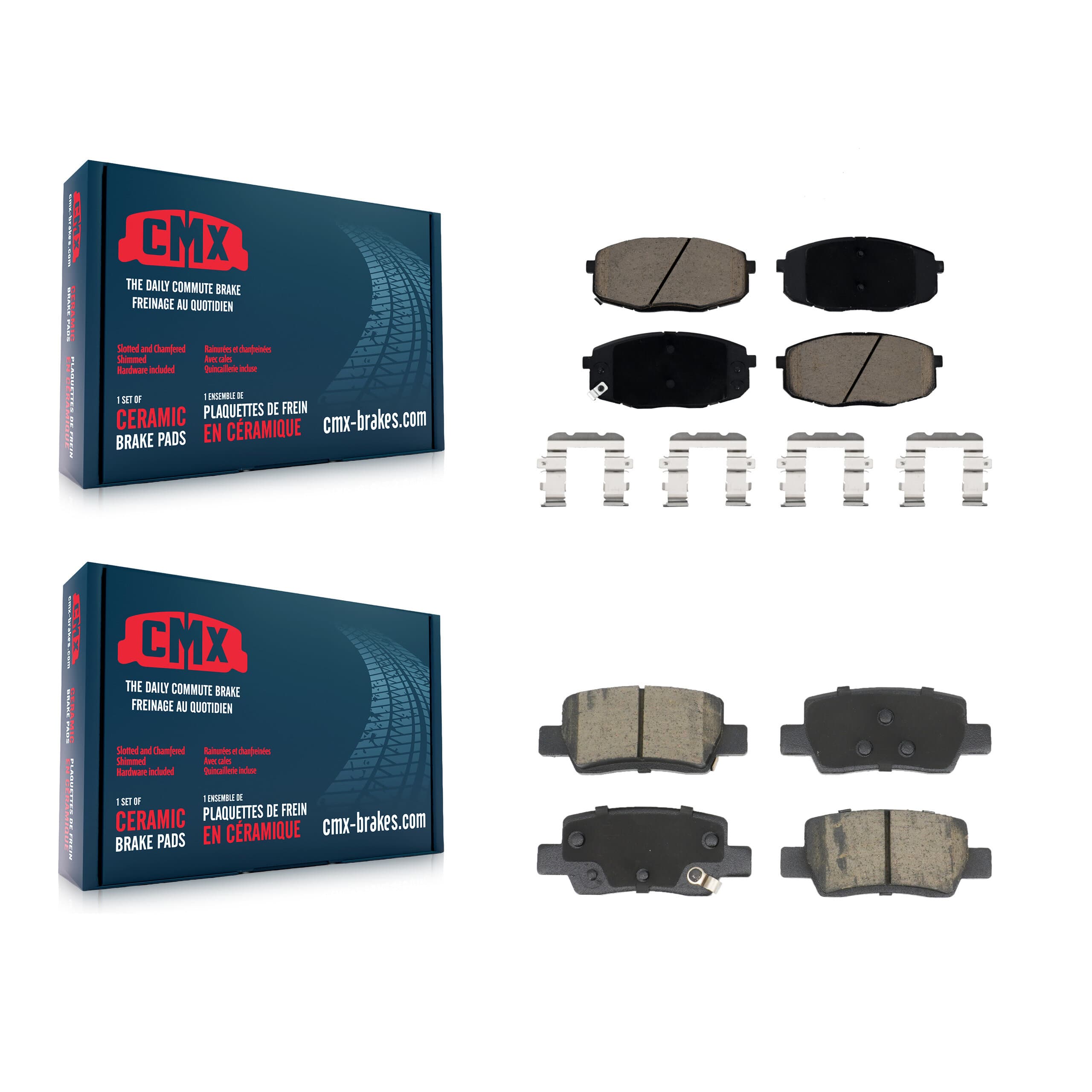 CMX - KCX-100745 - Front and Rear Disc Brake Pad Kits image 1