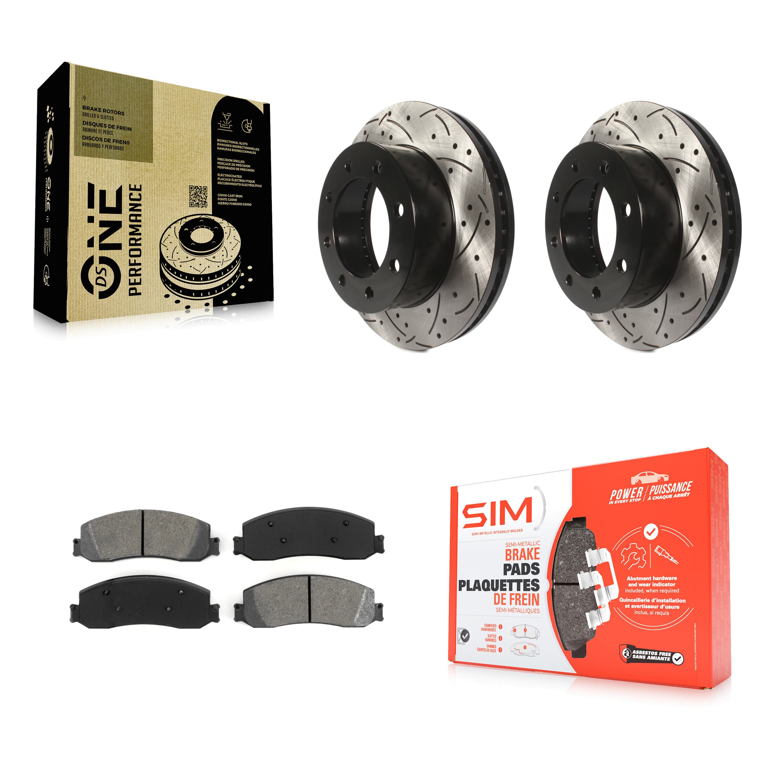 Transit Auto - KDS-100012 - Front Disc Brake Kits image 1