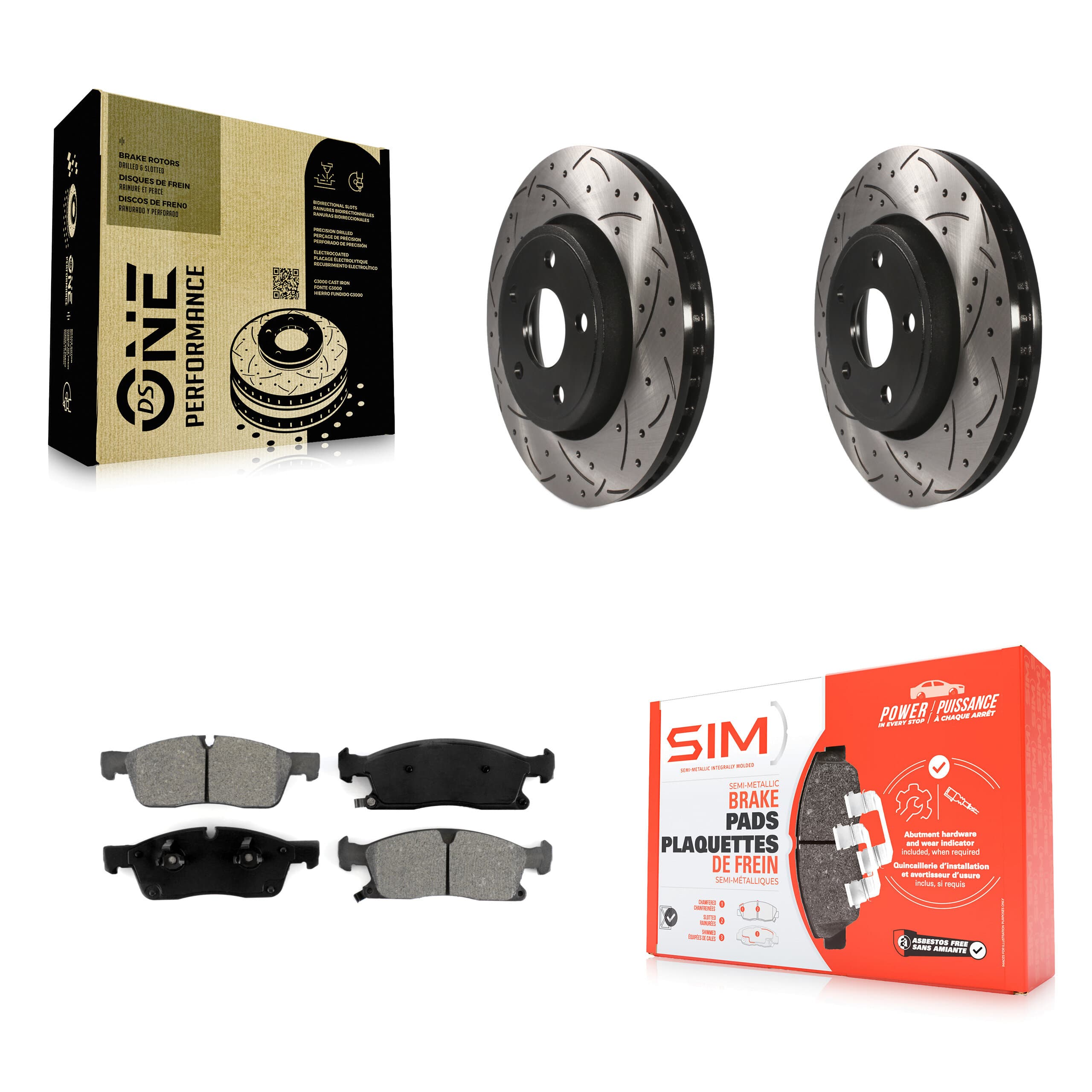 Transit Auto - KDS-100043 - Front Disc Brake Kits image 1